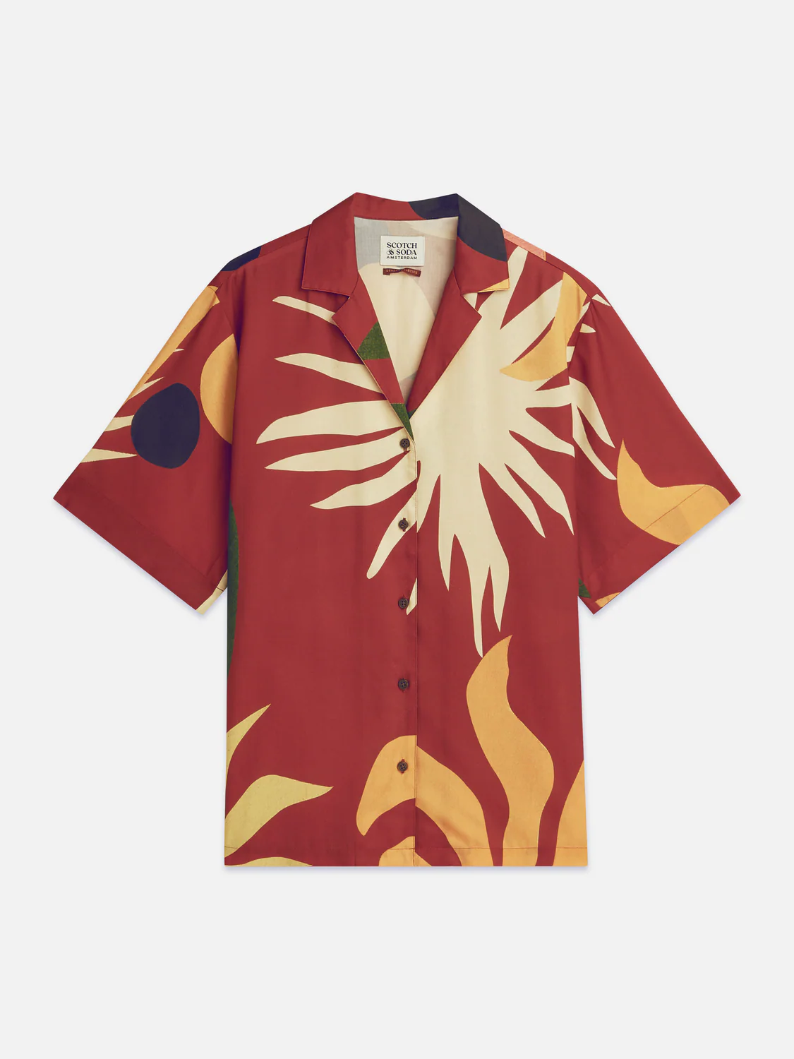Printed short sleeve relaxed shirt - Image 5