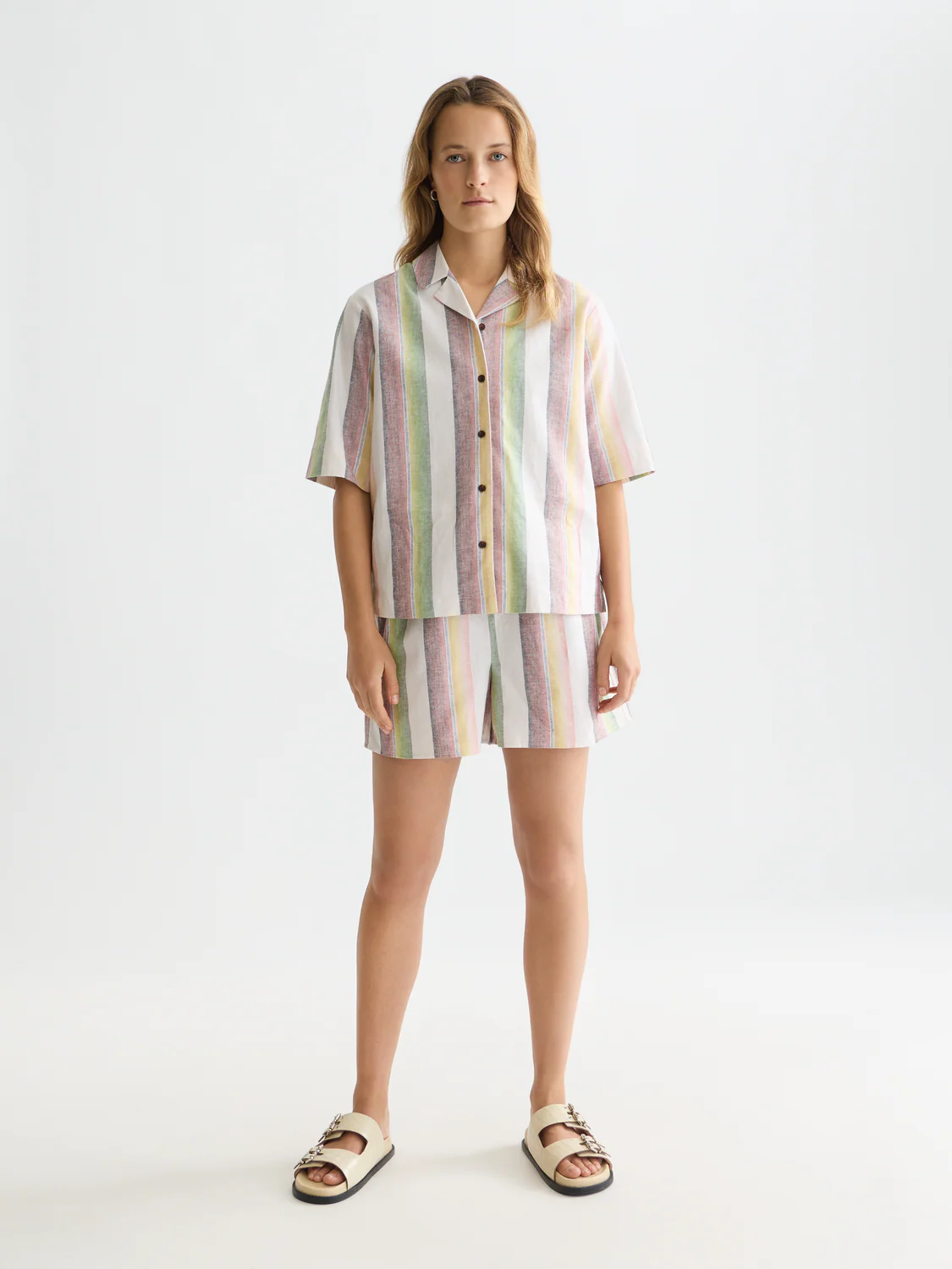Striped short sleeve shirt - Image 2