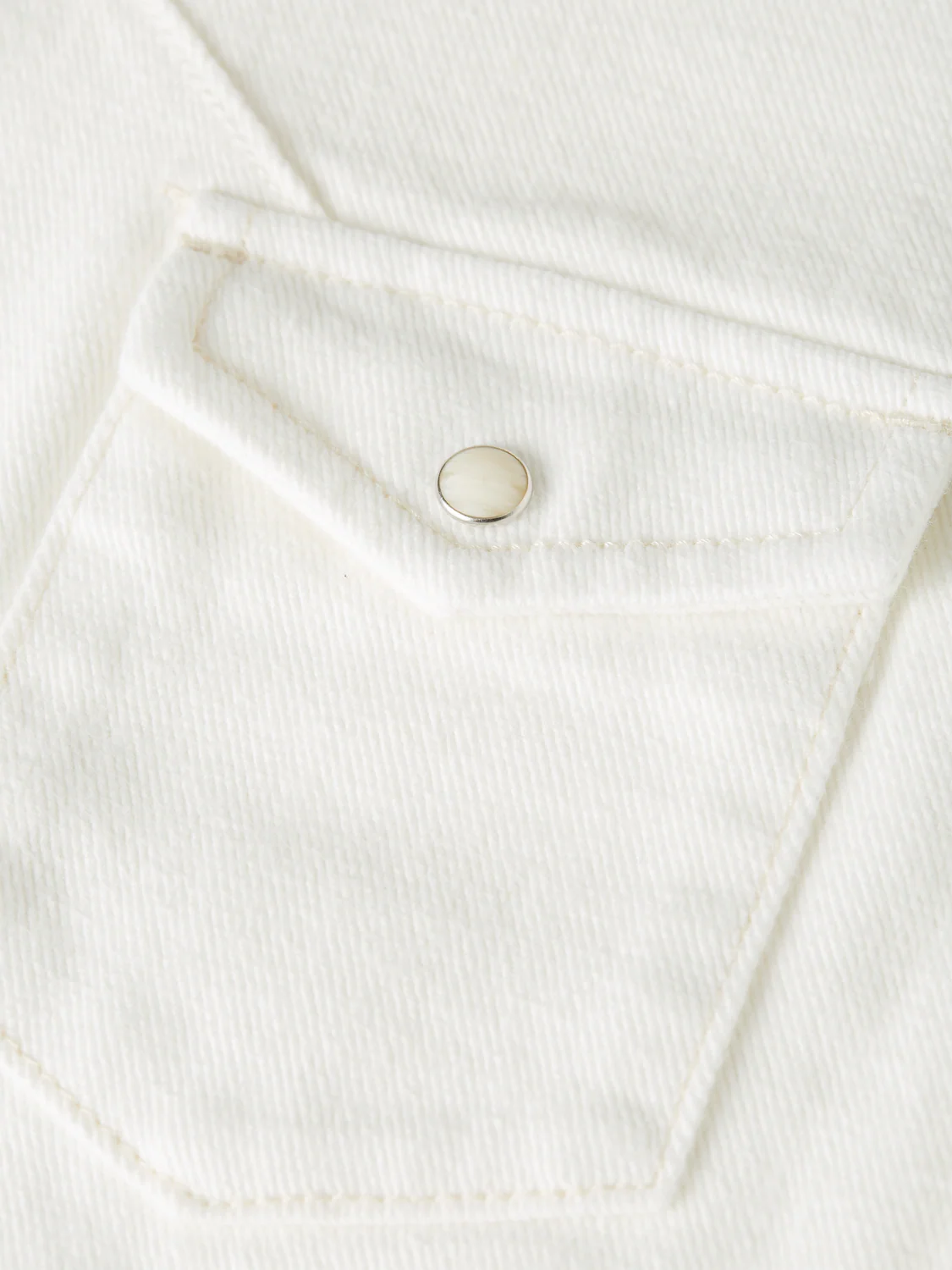 Cap sleeve denim shirt - Image 7