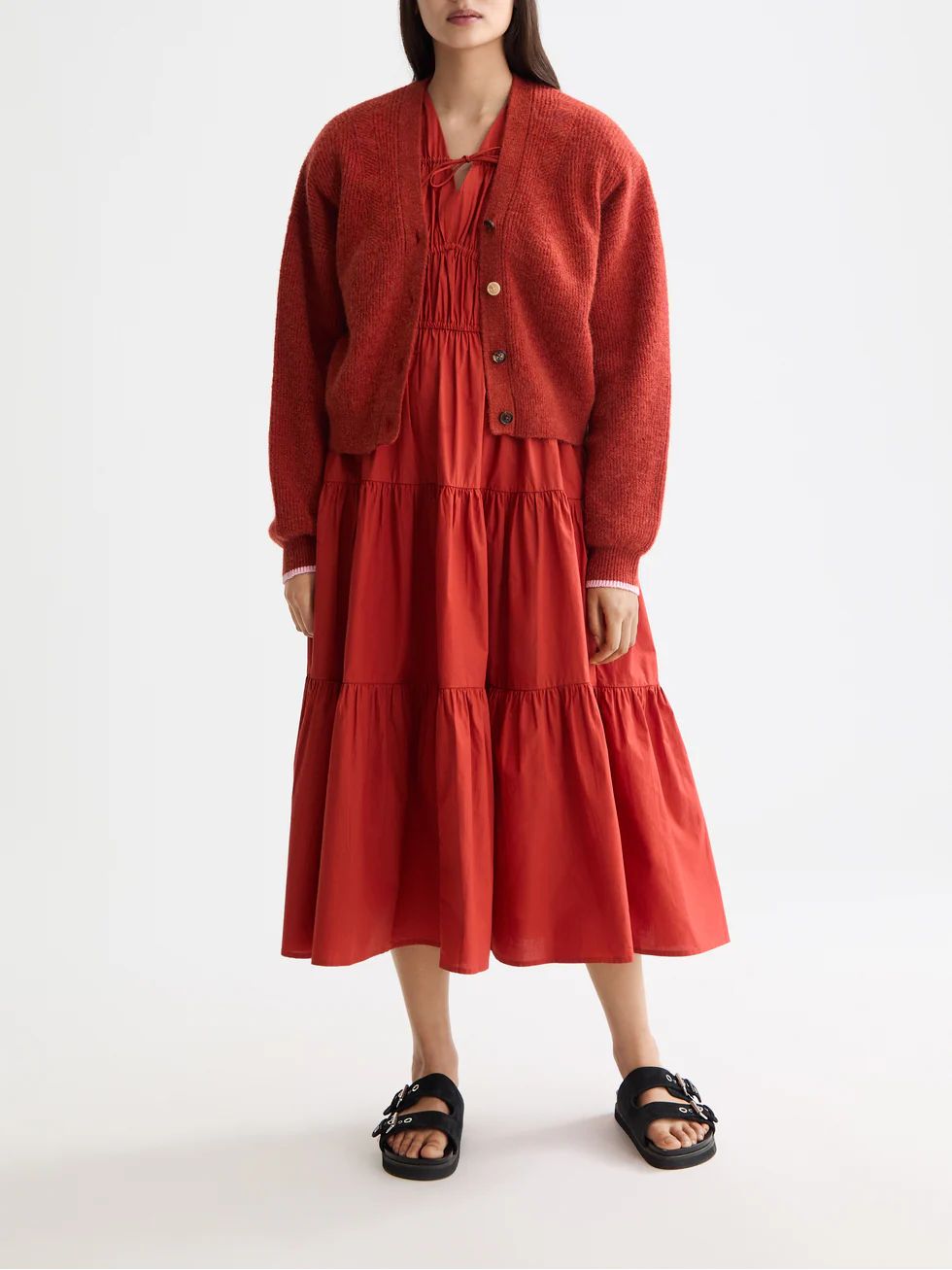 Fuzzy relaxed cardigan - Image 2