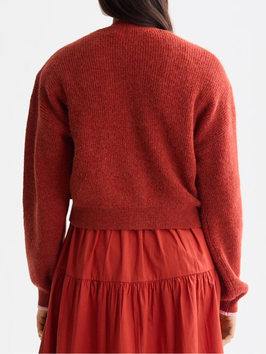 Fuzzy relaxed cardigan - Image 3