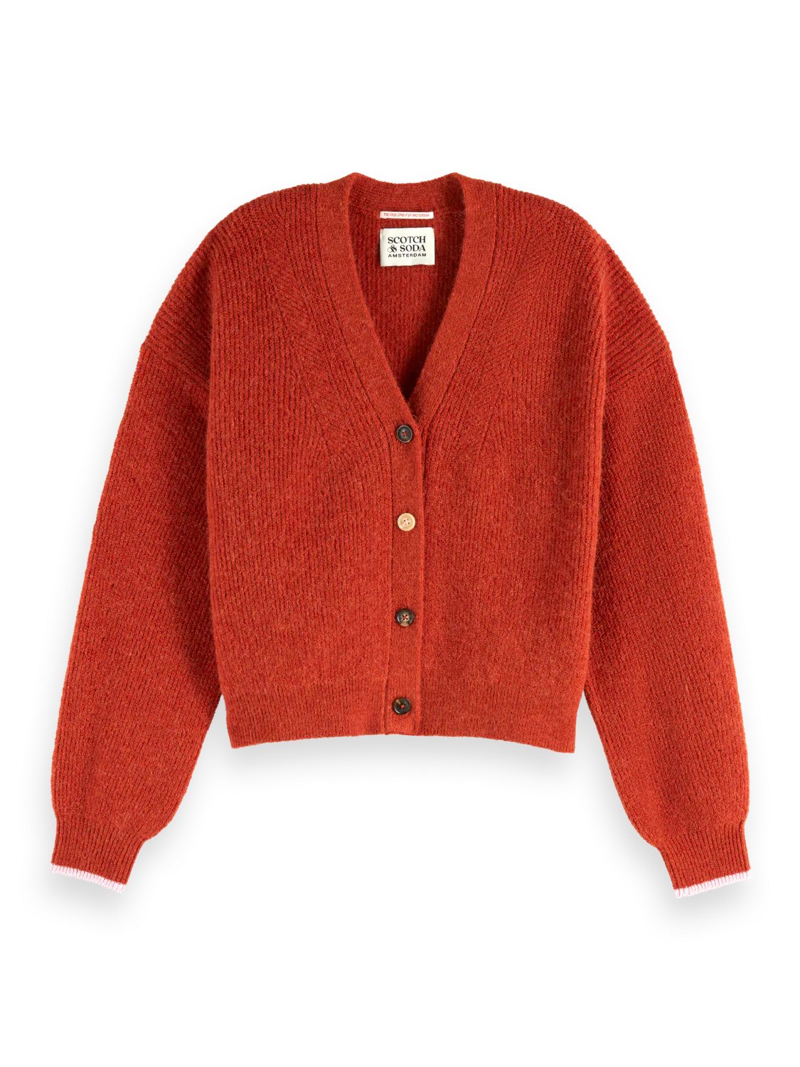 Fuzzy relaxed cardigan - Image 4