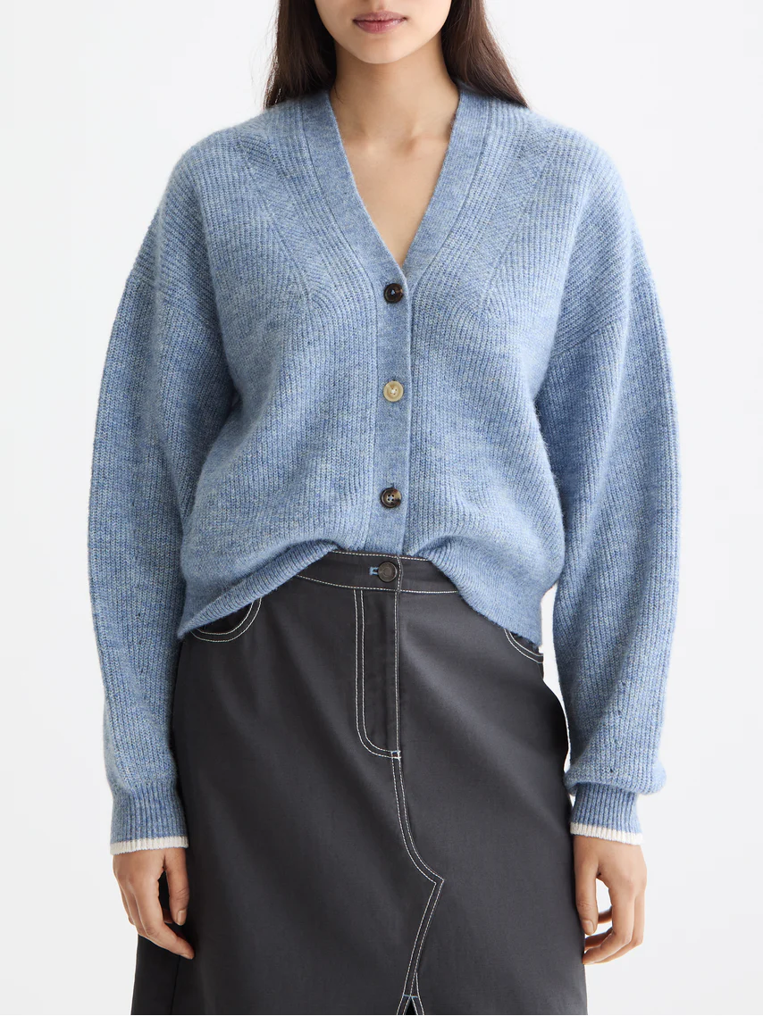 Fuzzy relaxed cardigan - Image 7