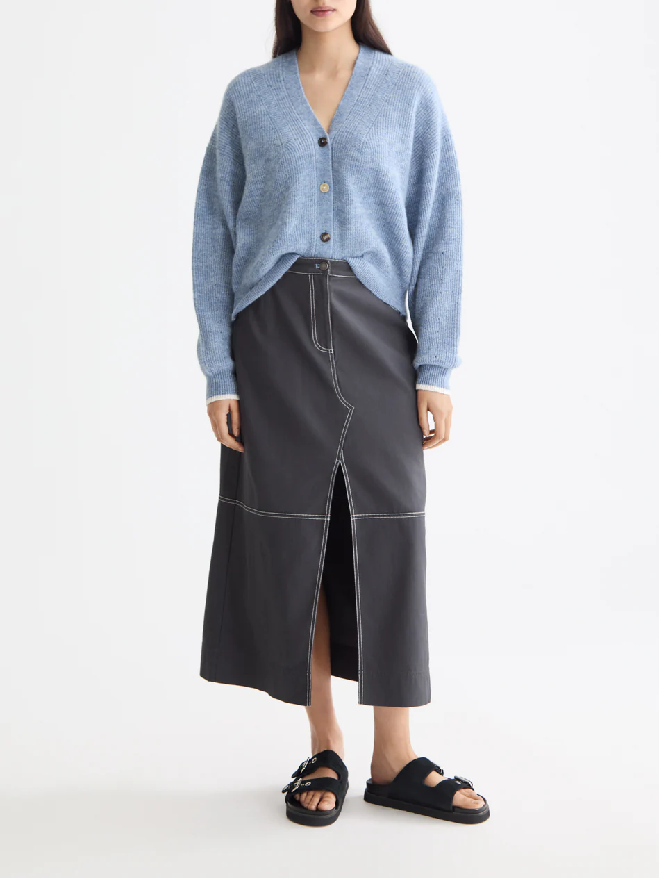 Fuzzy relaxed cardigan - Image 8