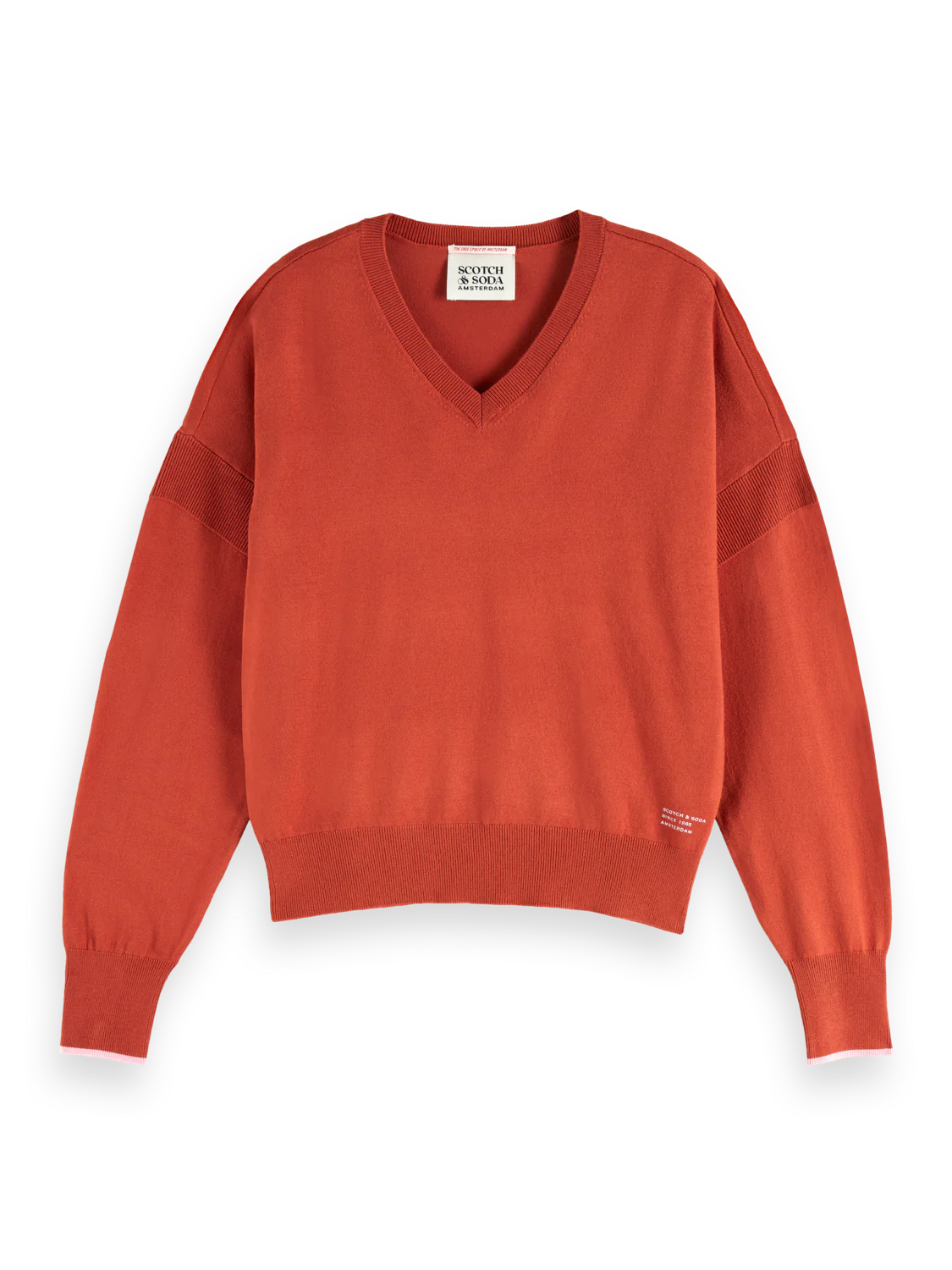 V-neck relaxed pullover - Image 10