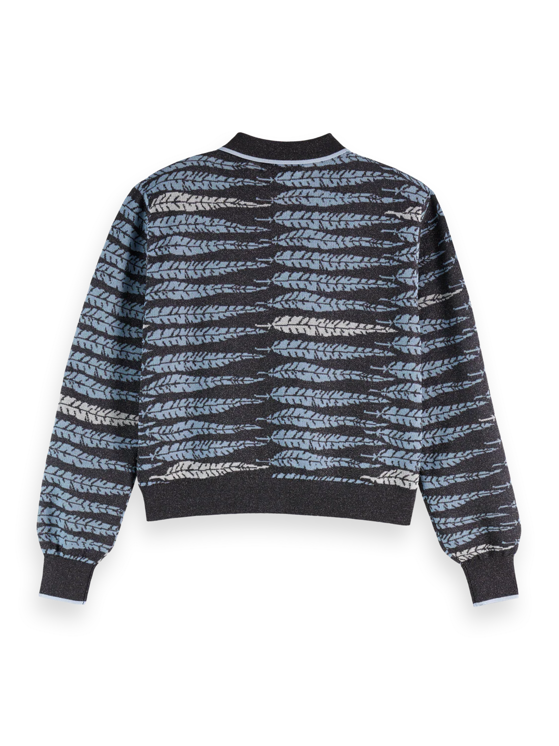 Lurex jacquard cardigan - Image 5
