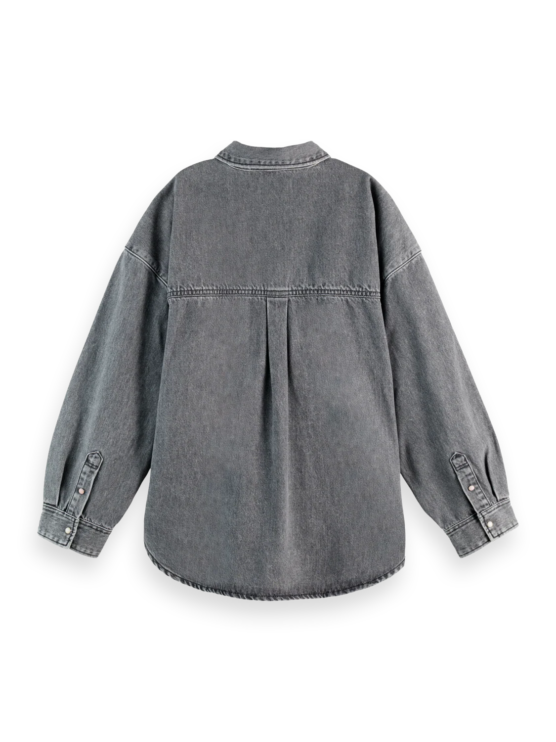 Washed denim overshirt - Image 6