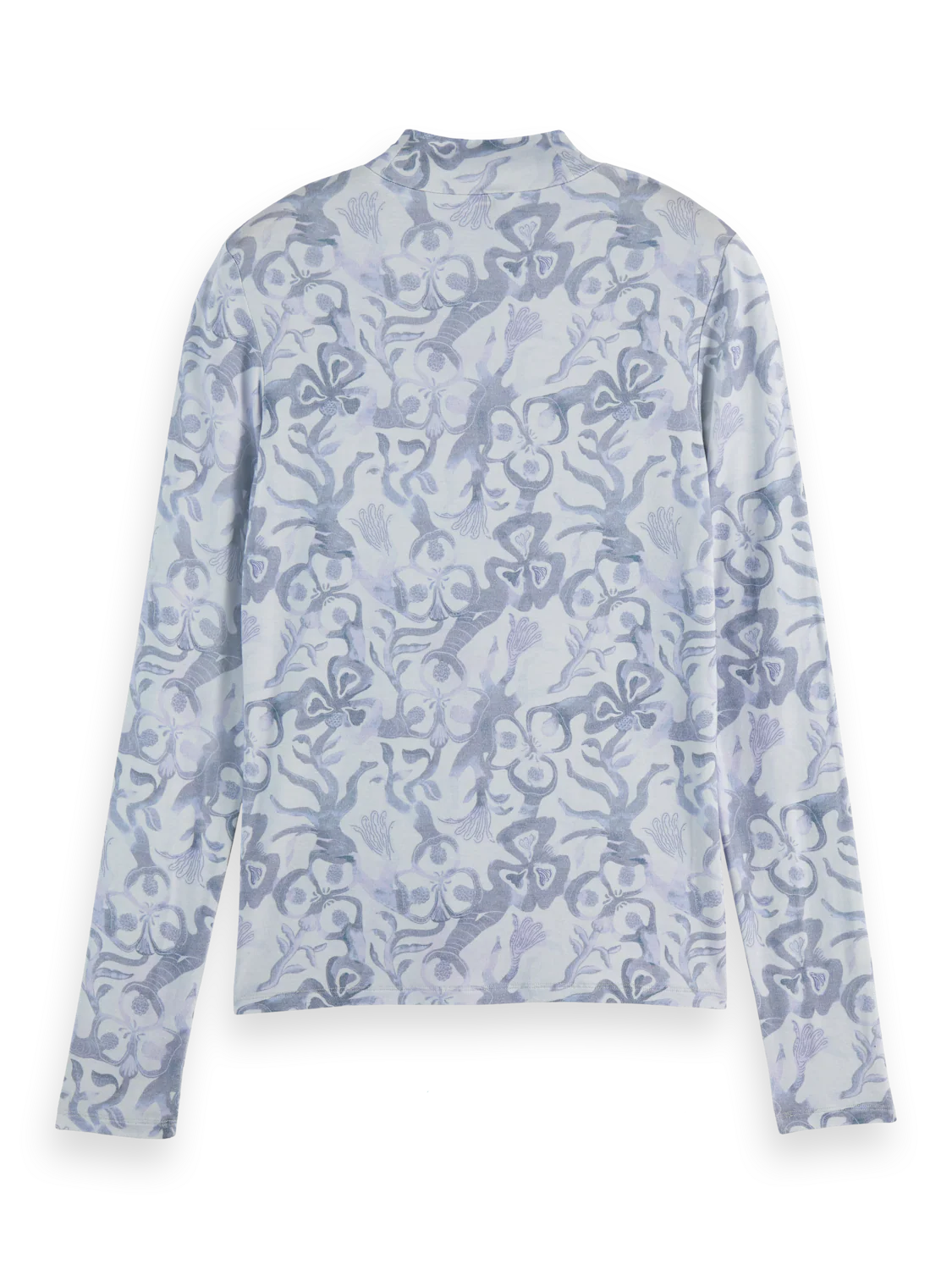 All over printed mock neck long sleeve T-shirt - Image 12
