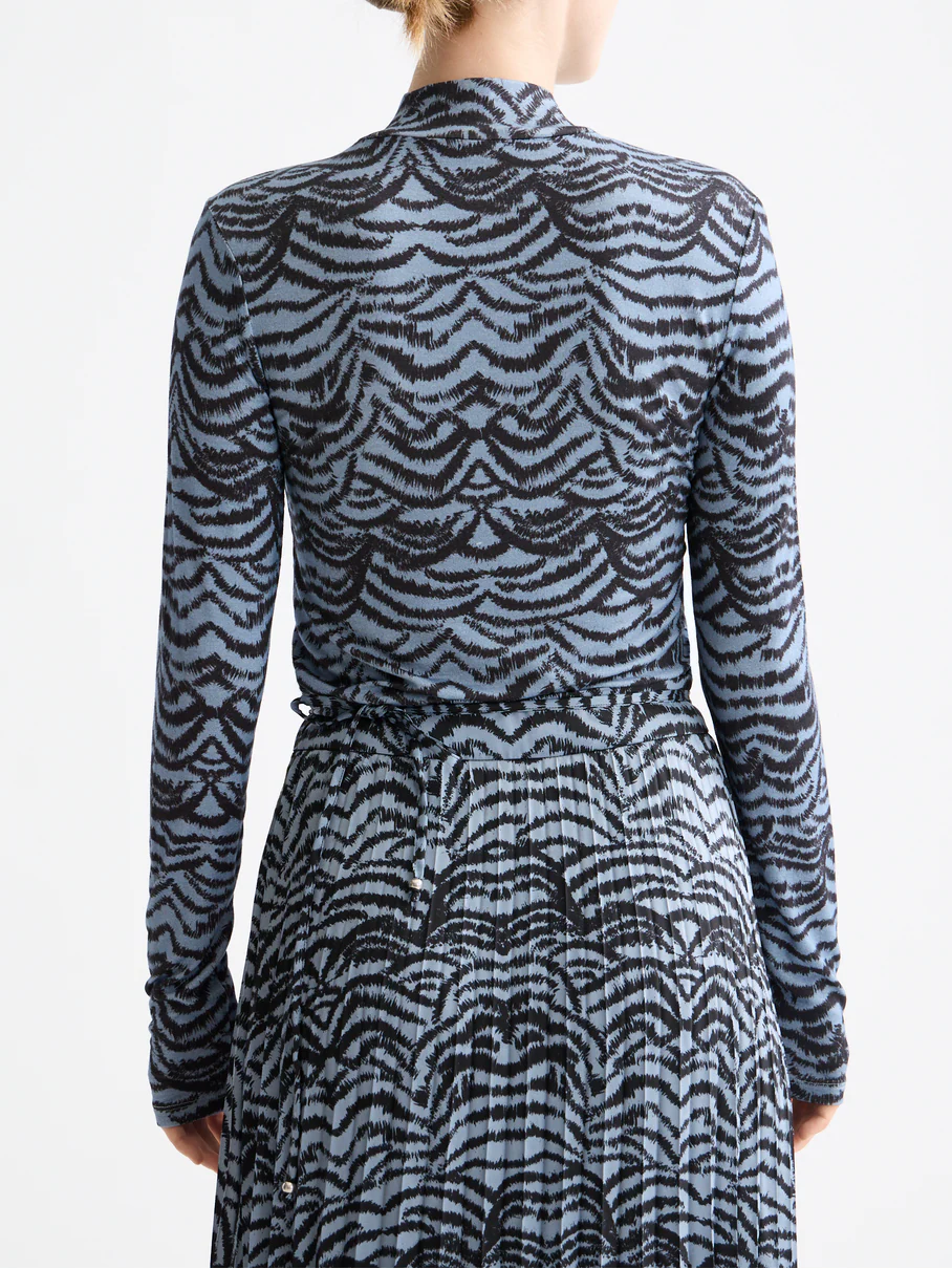 All over printed mock neck long sleeve T-shirt - Image 17