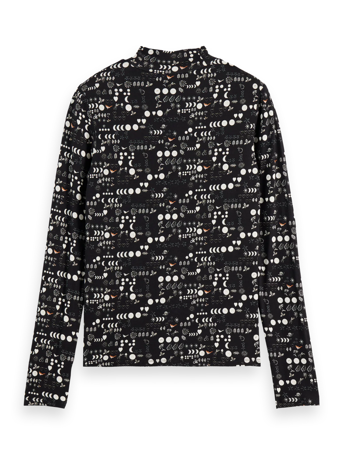 All over printed mock neck long sleeve T-shirt - Image 6