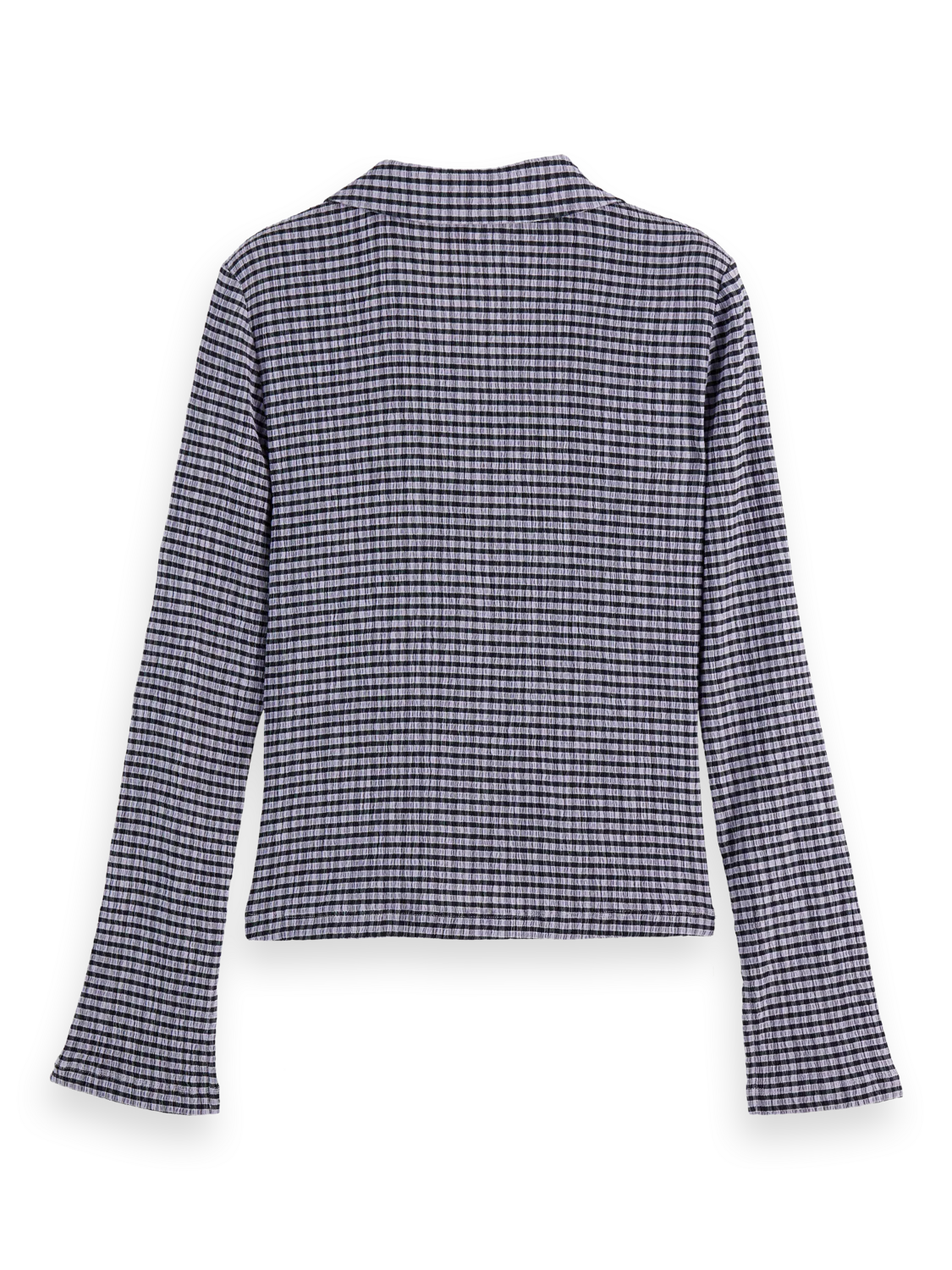 gingham button up long sleeve top - Image 6