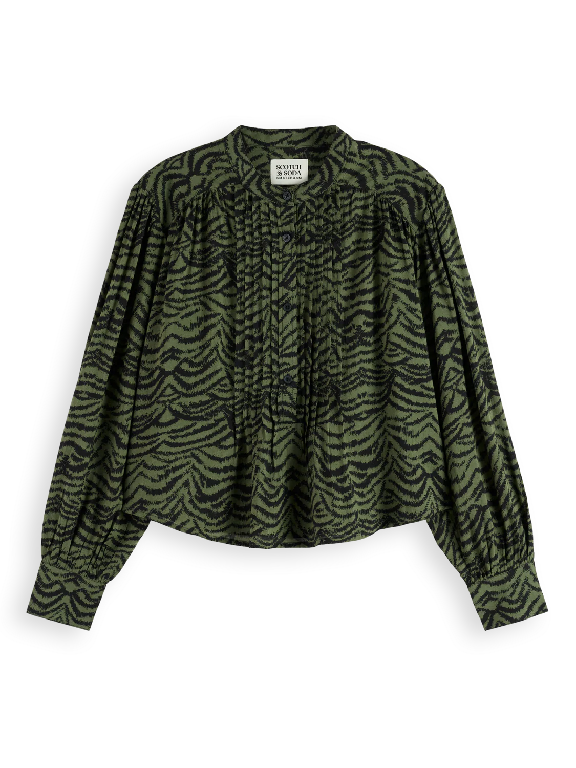 Printed pintuck shirt - Image 12