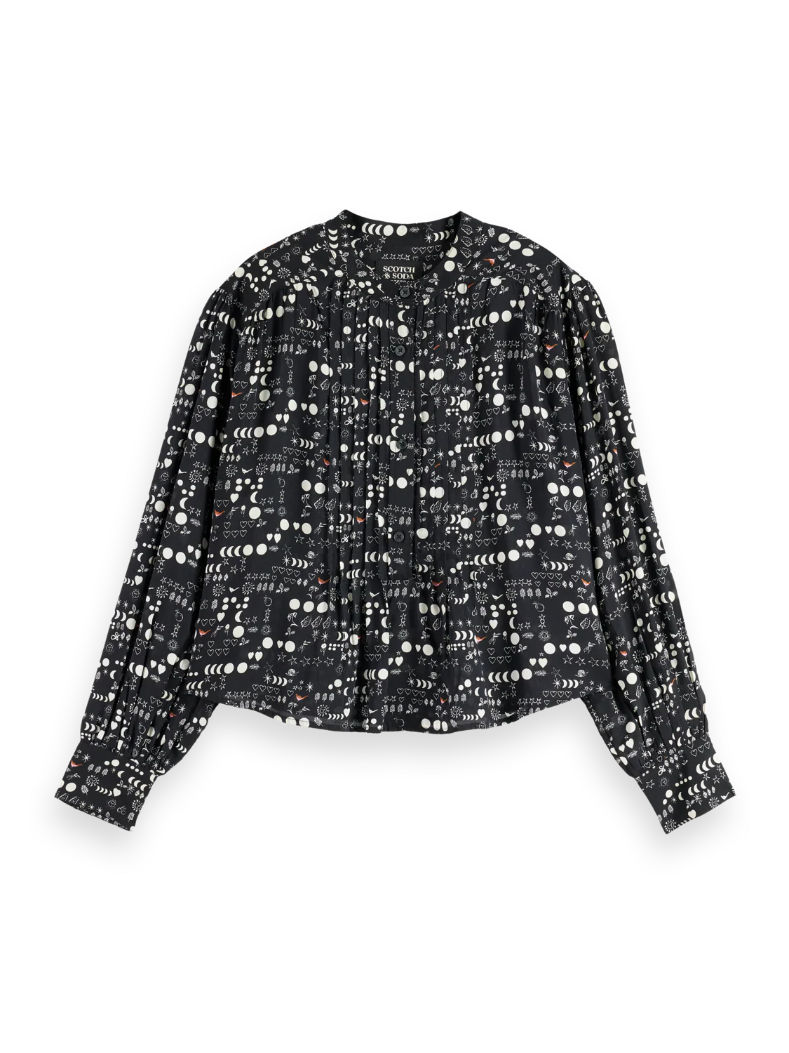 Printed pintuck shirt - Image 5