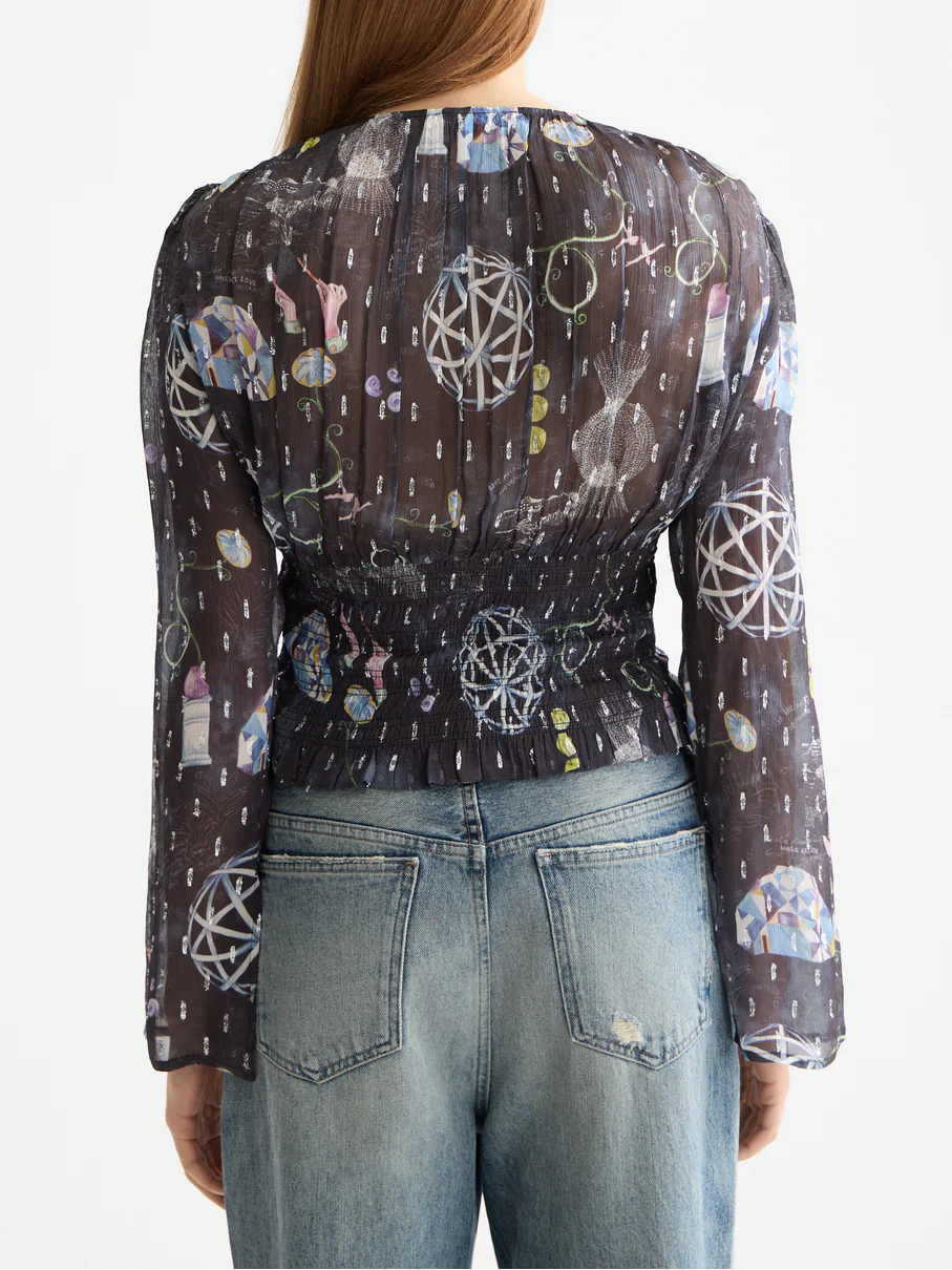 Smocked waist top - Image 4