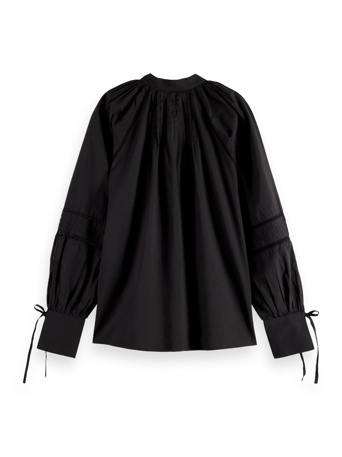 Blouse with lace and ties - Image 6