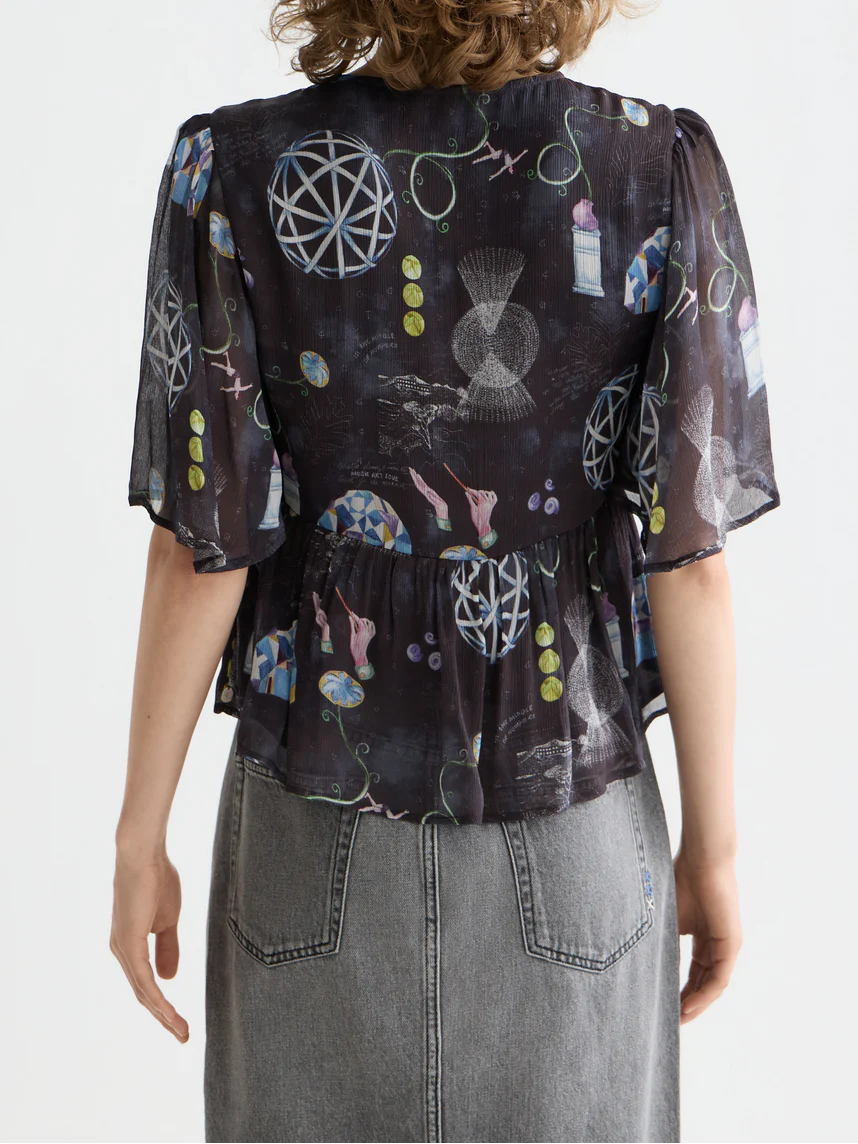 Peplum short sleeve top - Image 4