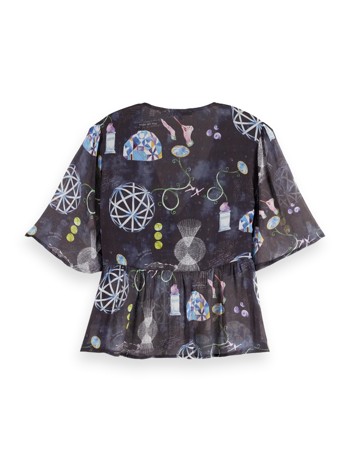 Peplum short sleeve top - Image 6