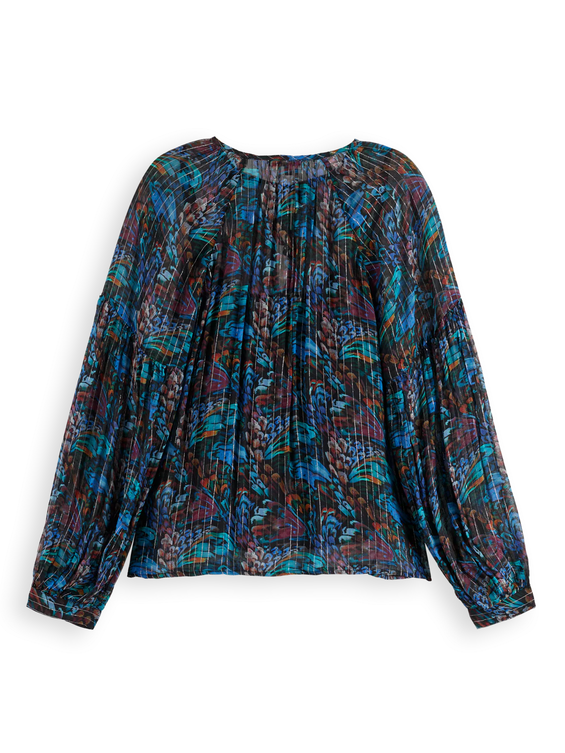 Printed top with ties - Image 6