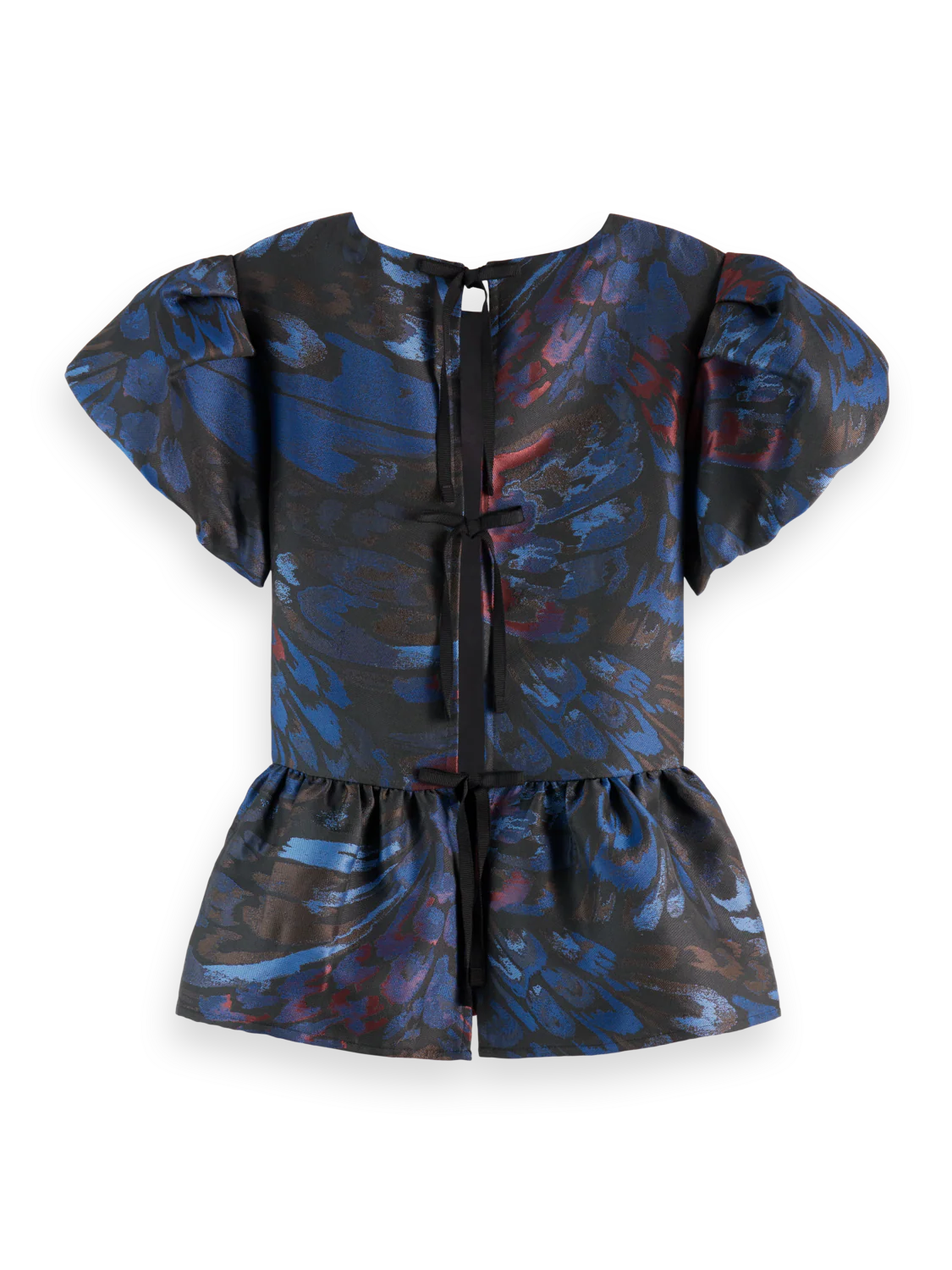 Short sleeve top with peplum - Image 5