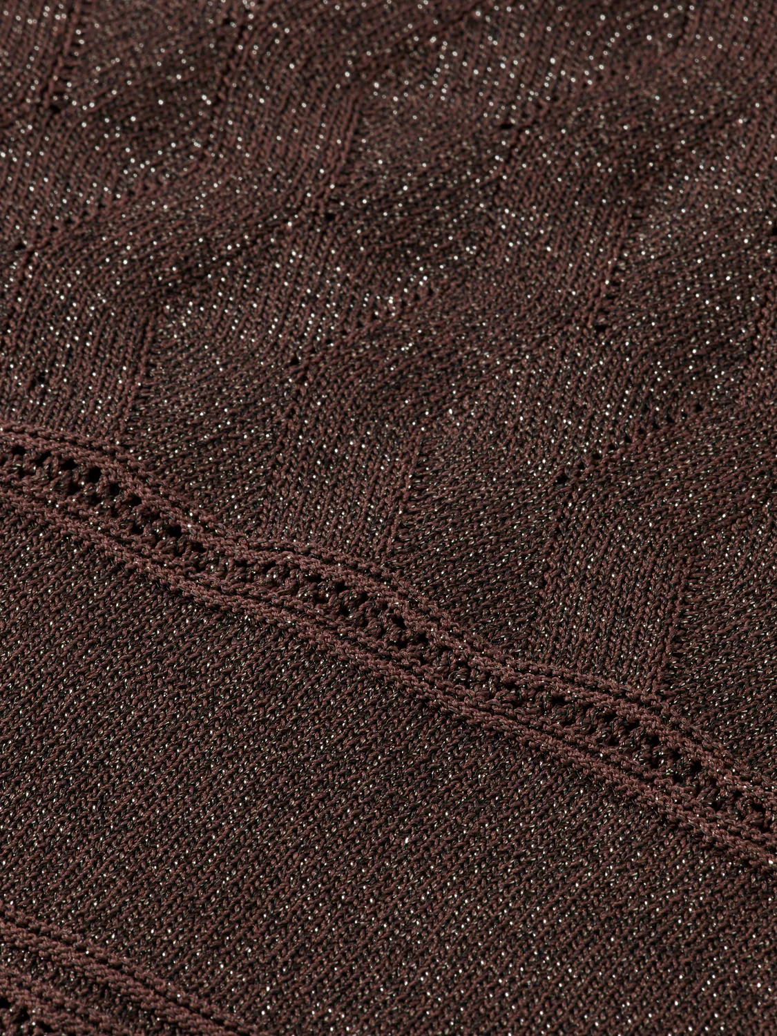 Metallic pointelle pullover - Image 6