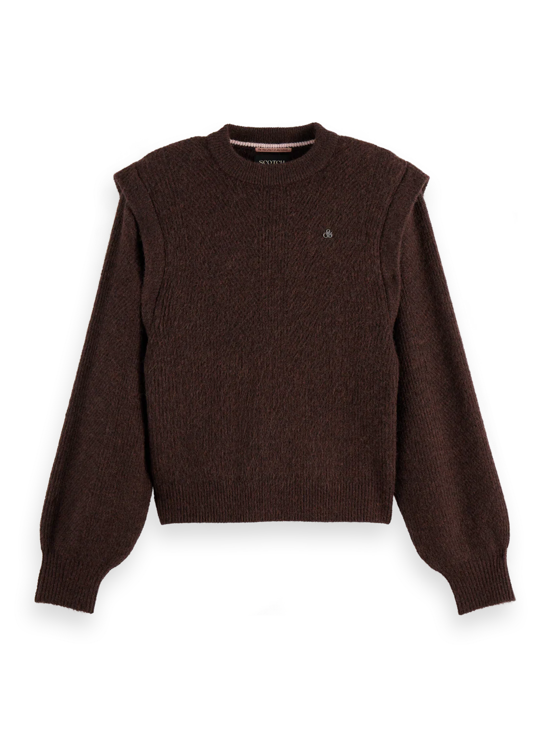 Shoulder detail crew neck pullover - Image 5