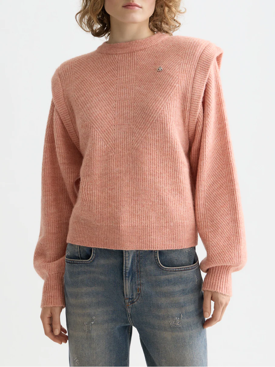 Shoulder detail crew neck pullover - Image 8