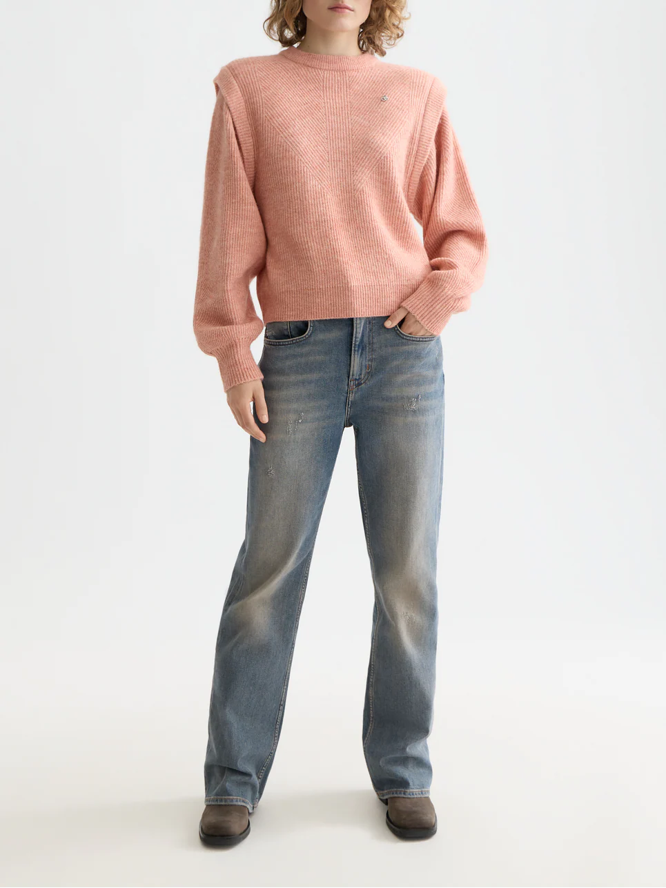 Shoulder detail crew neck pullover - Image 9