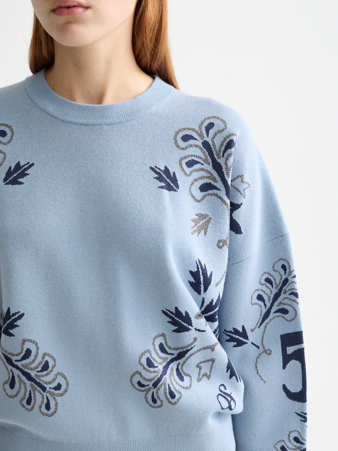 Relaxed jacquard pullover - Image 3