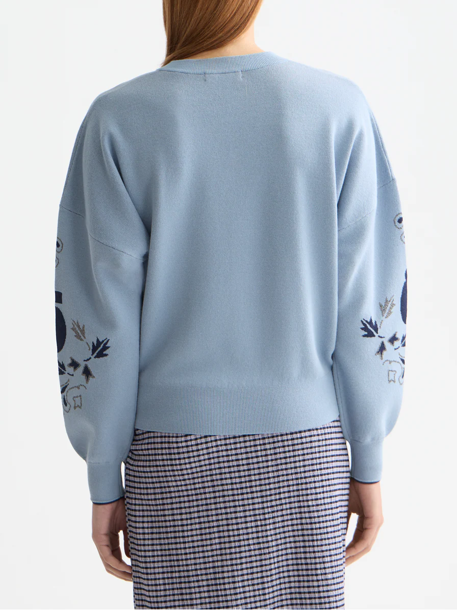 Relaxed jacquard pullover - Image 4