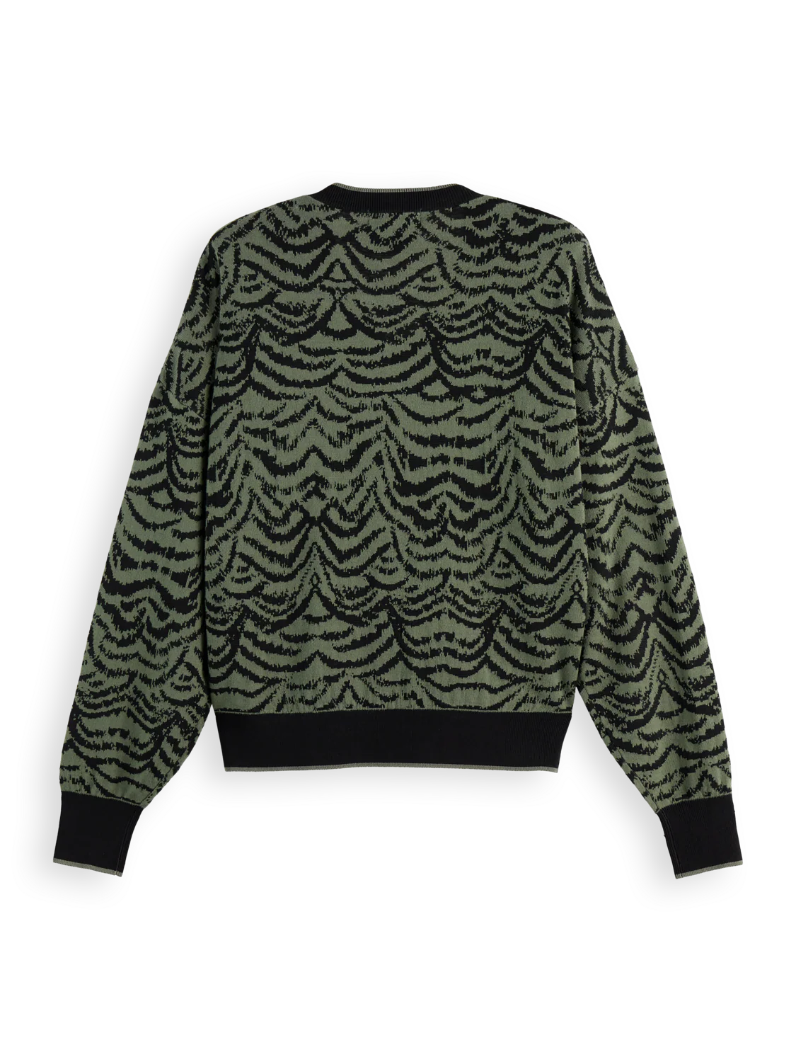 Jacquard V-neck pullover - Image 6