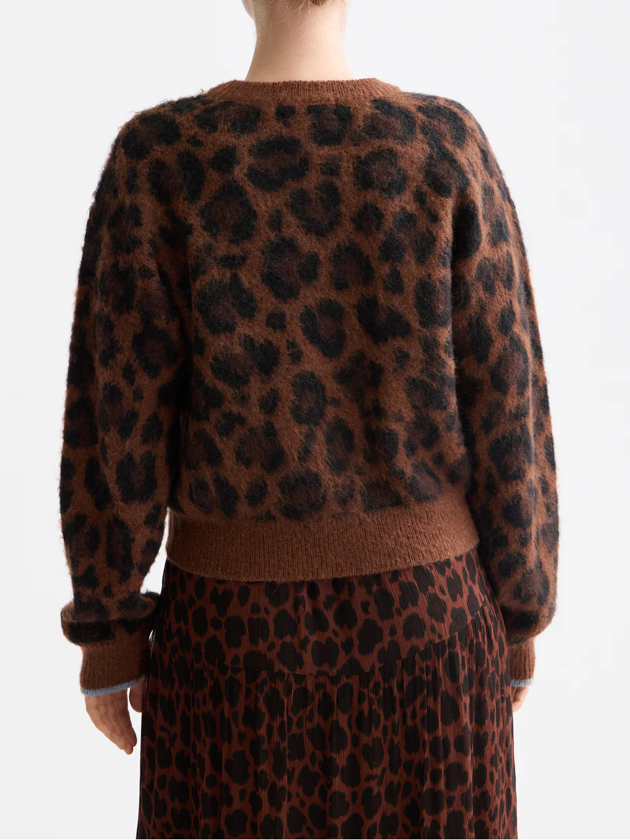 Fuzzy jacquard pullover - Image 11