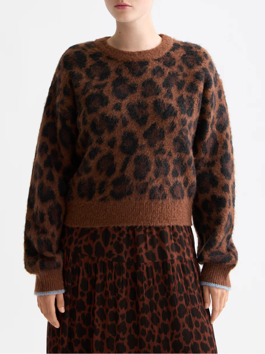 Fuzzy jacquard pullover - Image 8