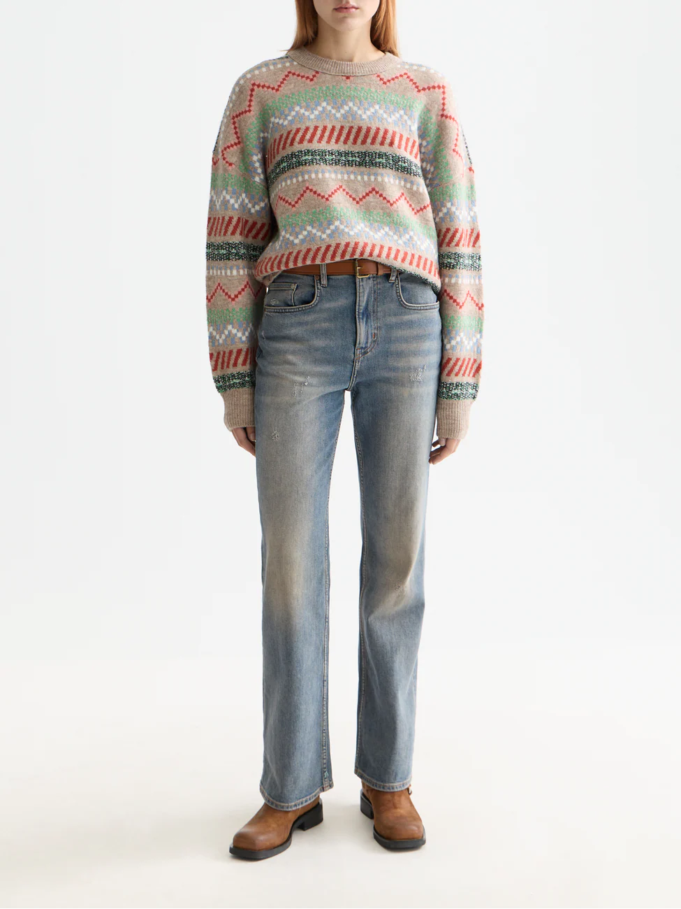 Fair Isle relaxed pullover - Image 2