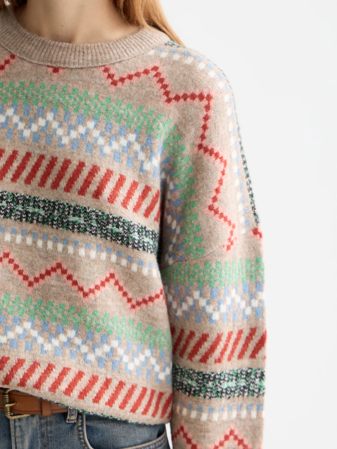 Fair Isle relaxed pullover - Image 3