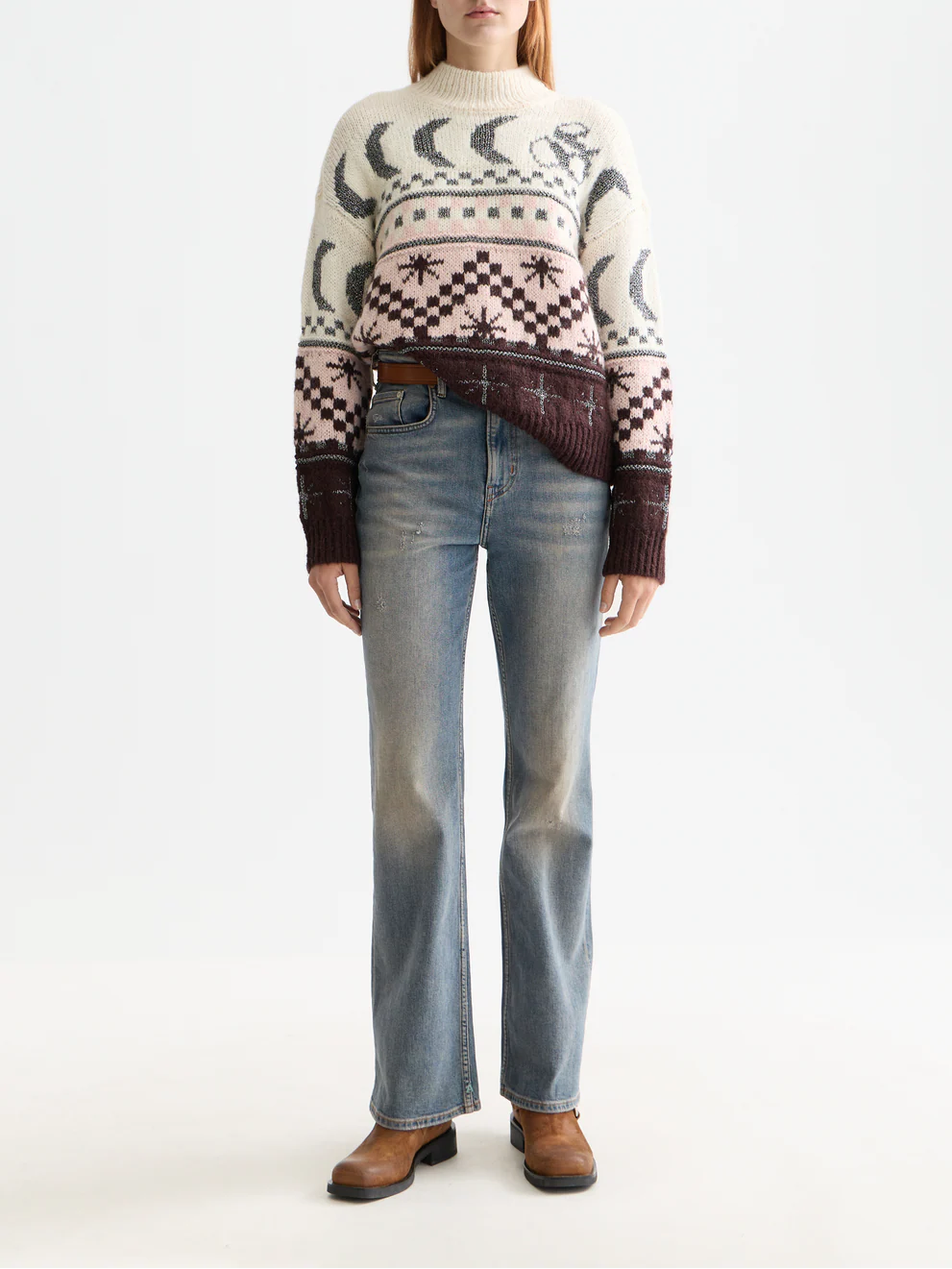 Metallic Fair Isle pullover - Image 2