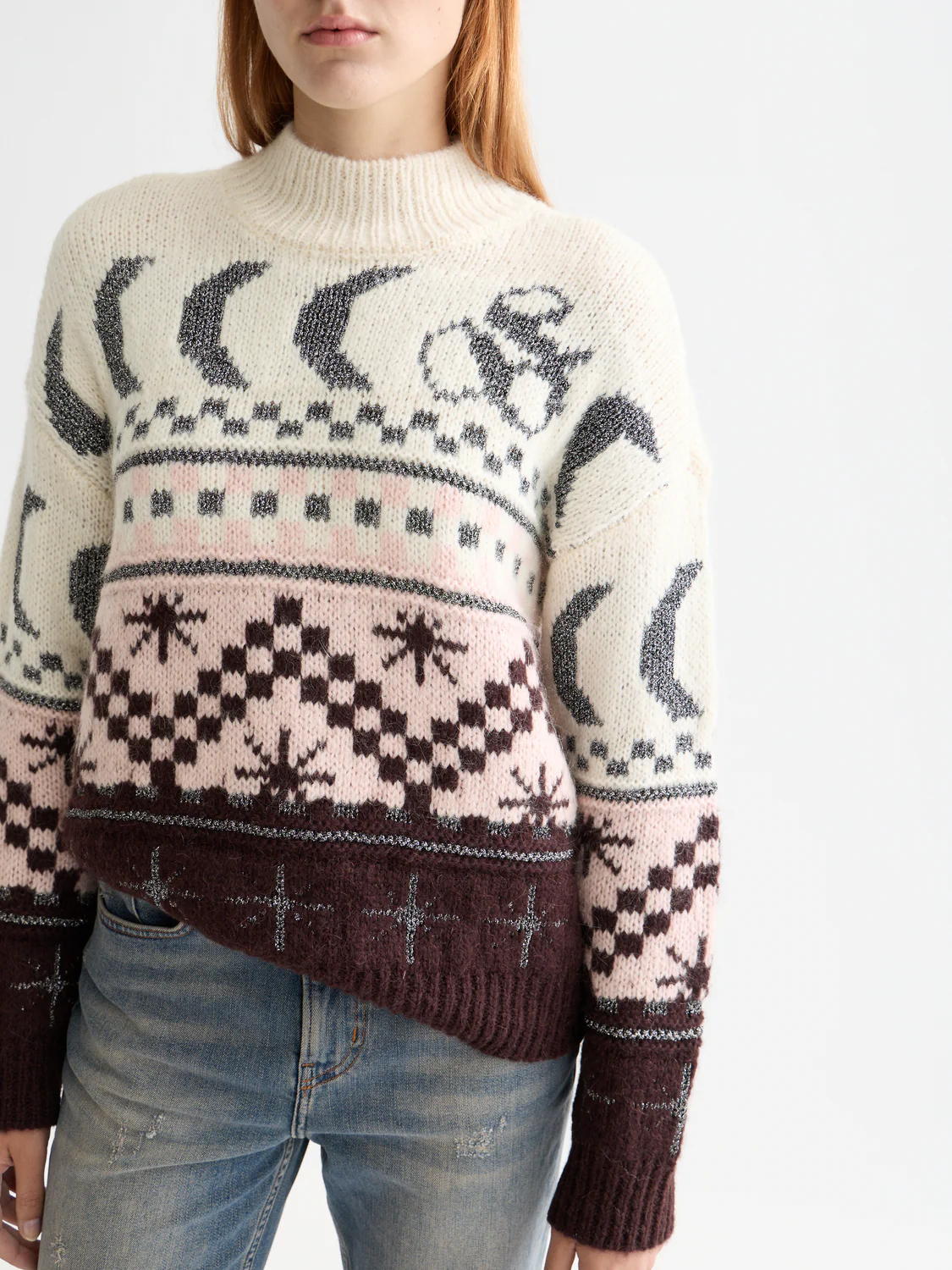 Metallic Fair Isle pullover - Image 3