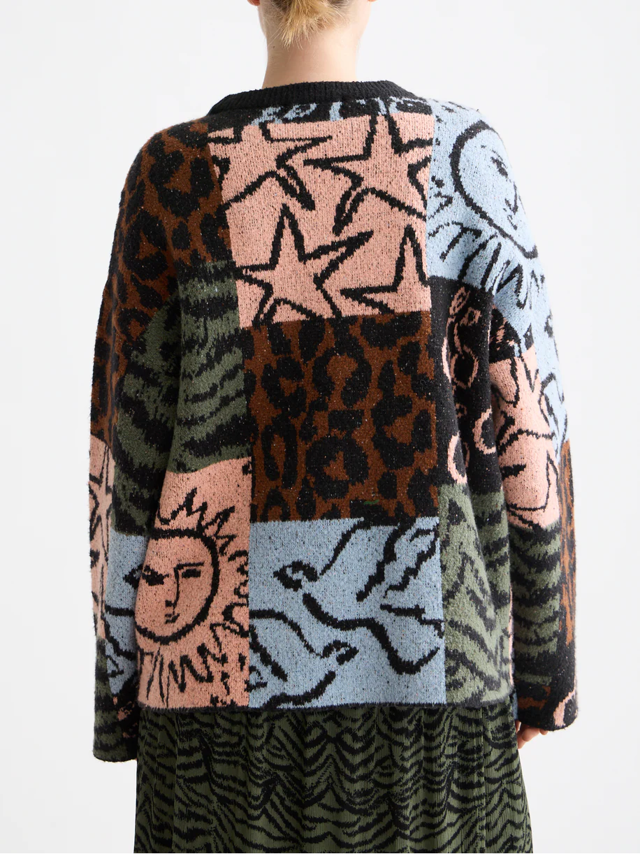Jacquard oversized pullover - Image 4