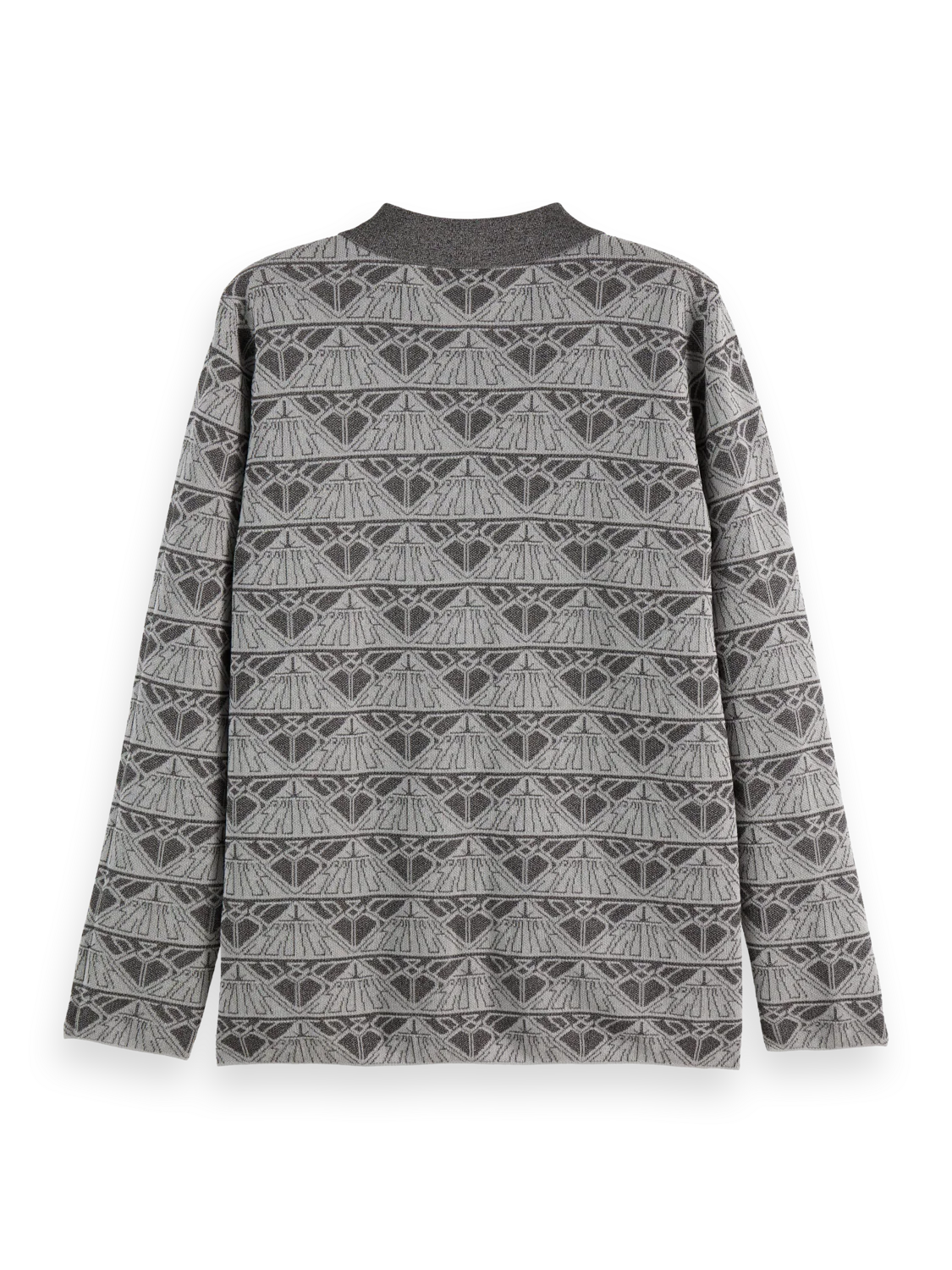 Jacquard knitted jacket - Image 6