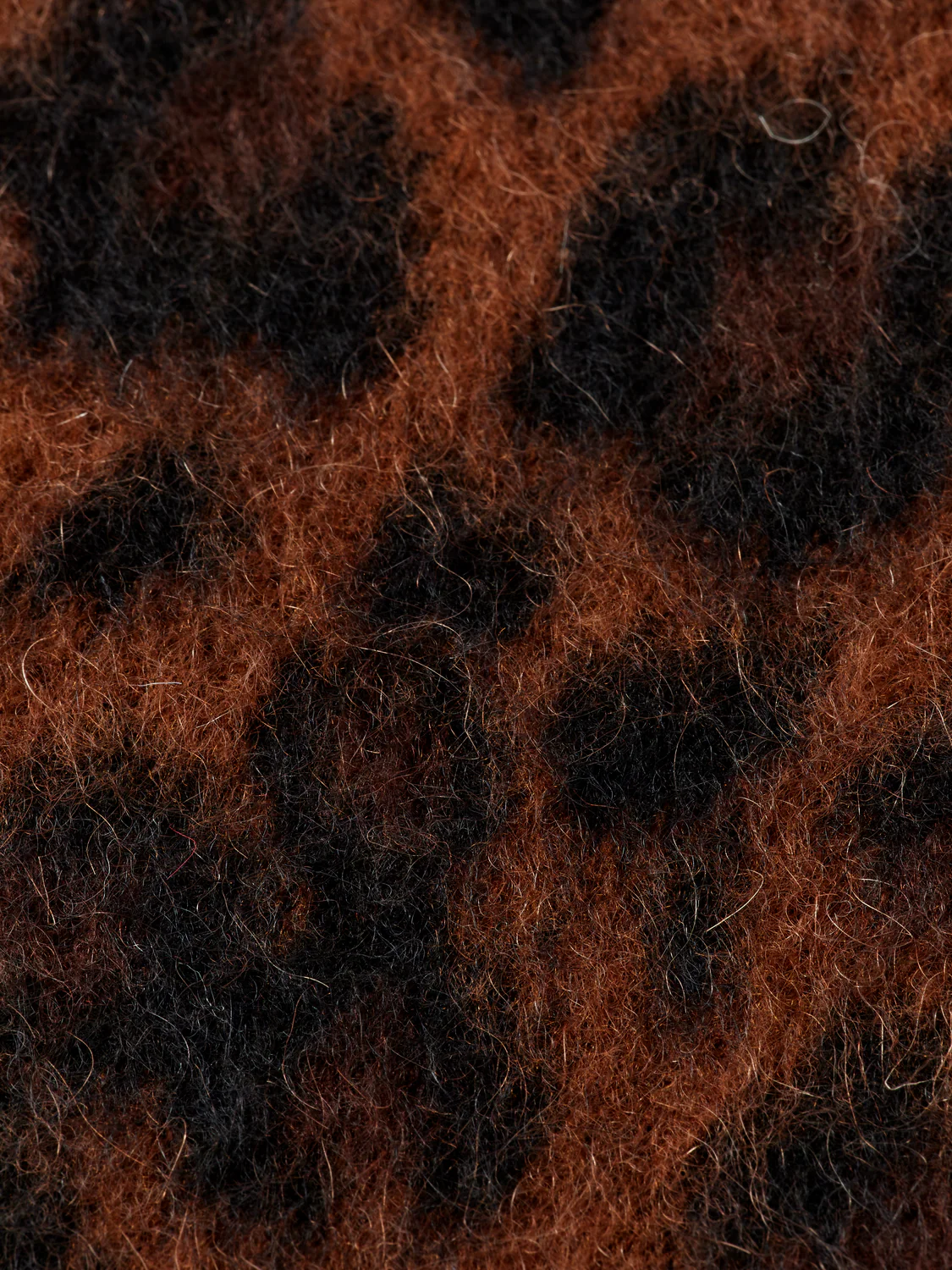 Fuzzy jacquard cardigan - Image 7
