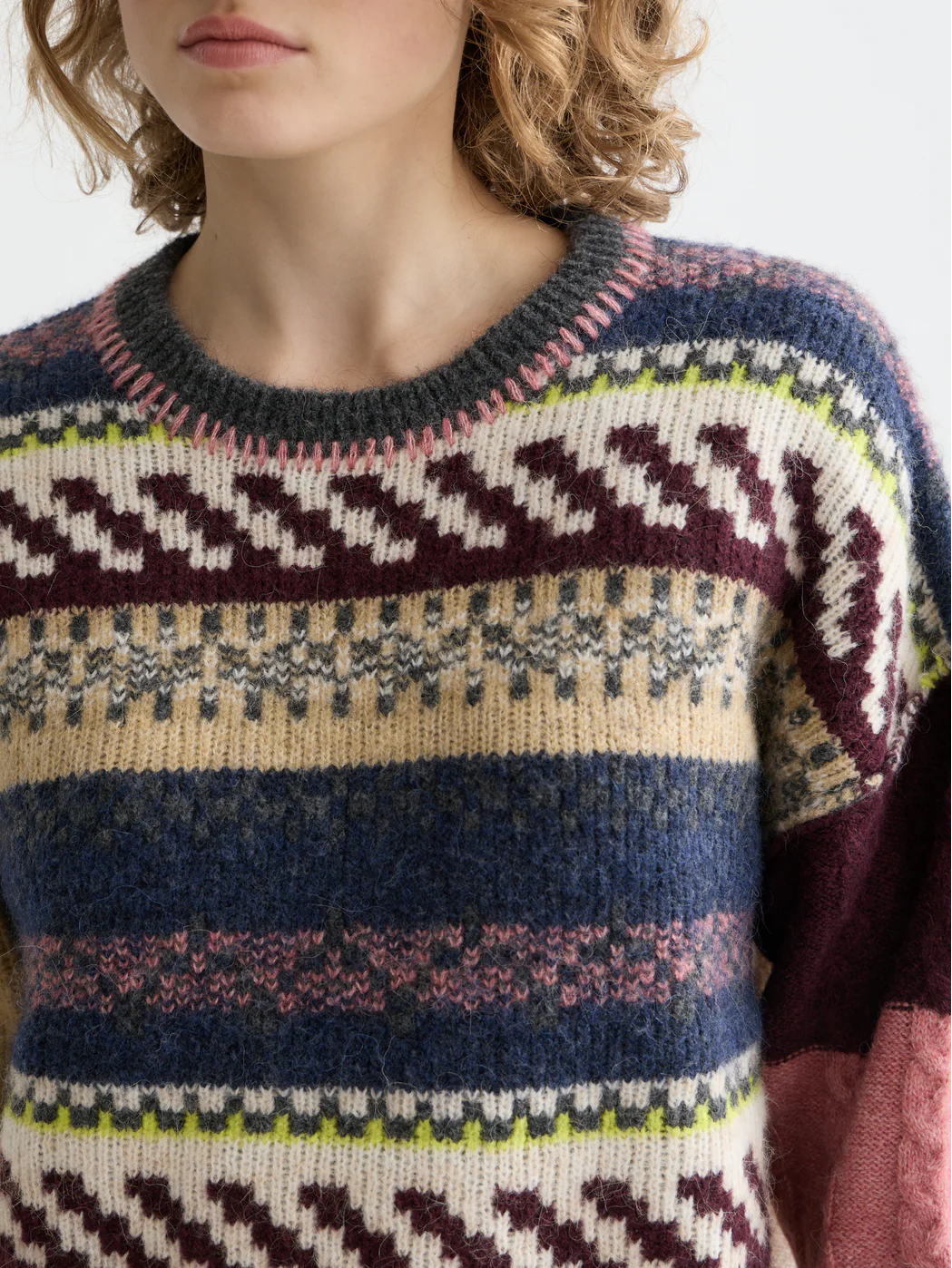 Blocked Fair Isle pullover - Image 3
