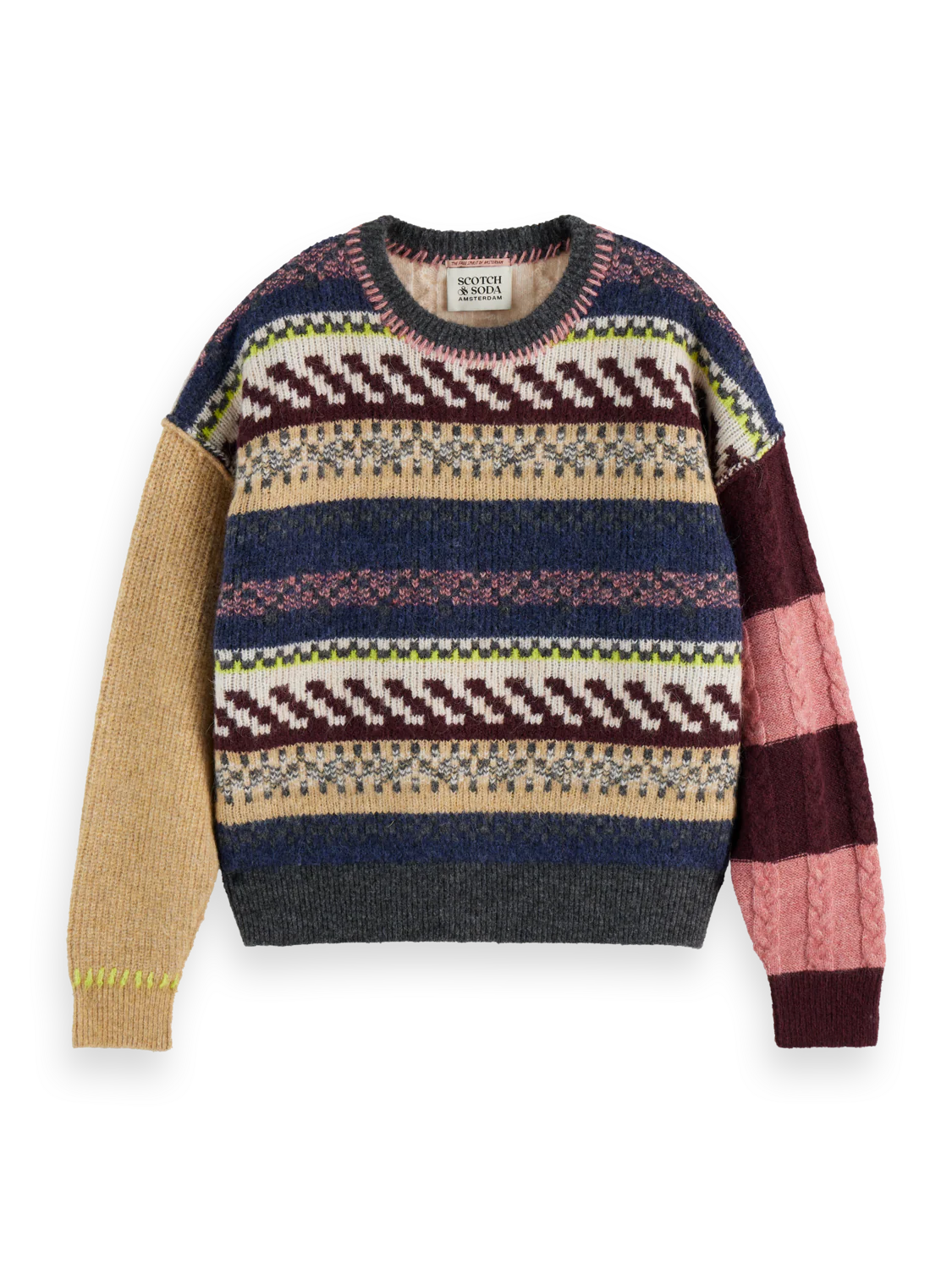 Blocked Fair Isle pullover - Image 7