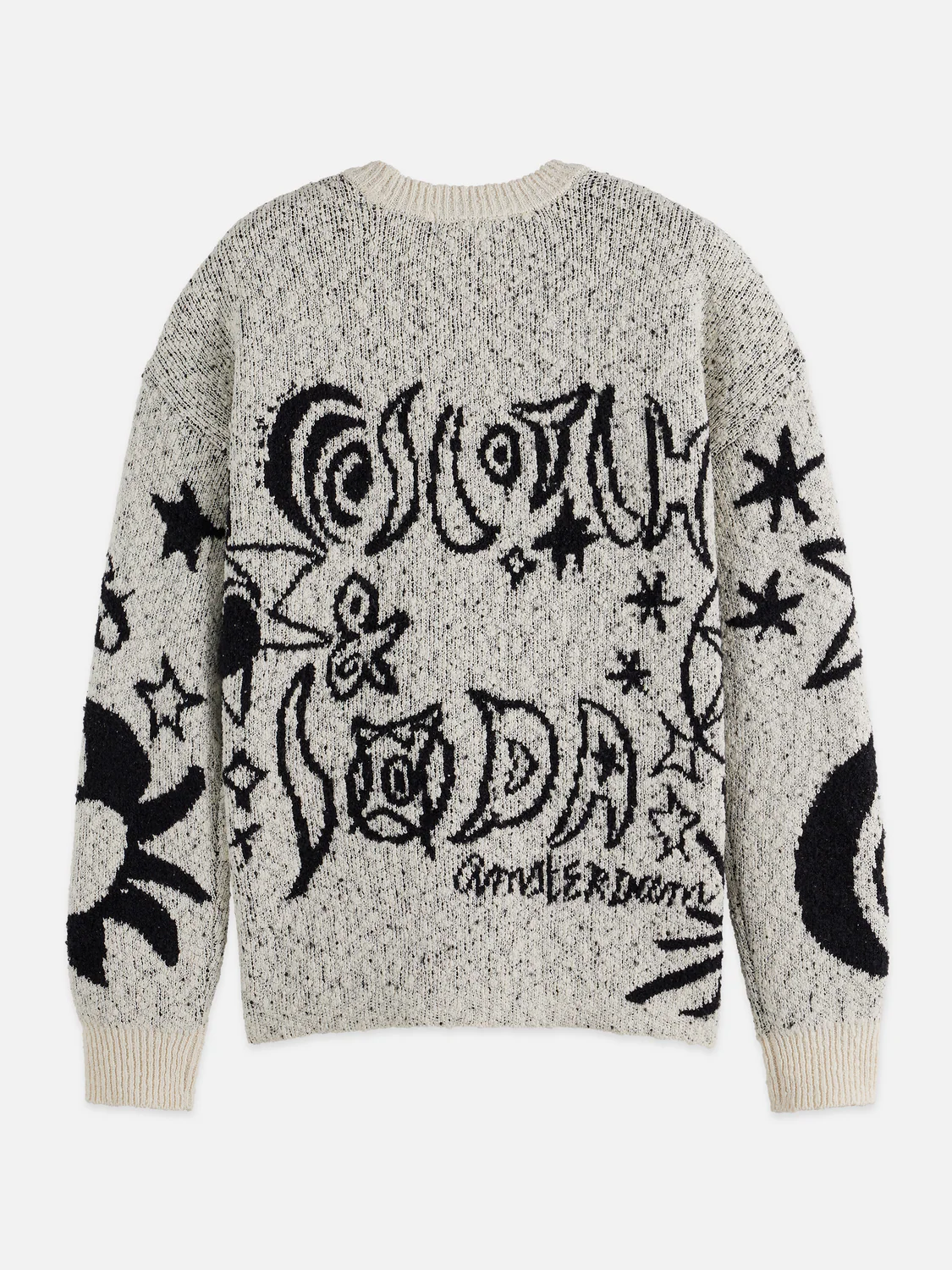 Jacquard motif oversized pullover - Image 6
