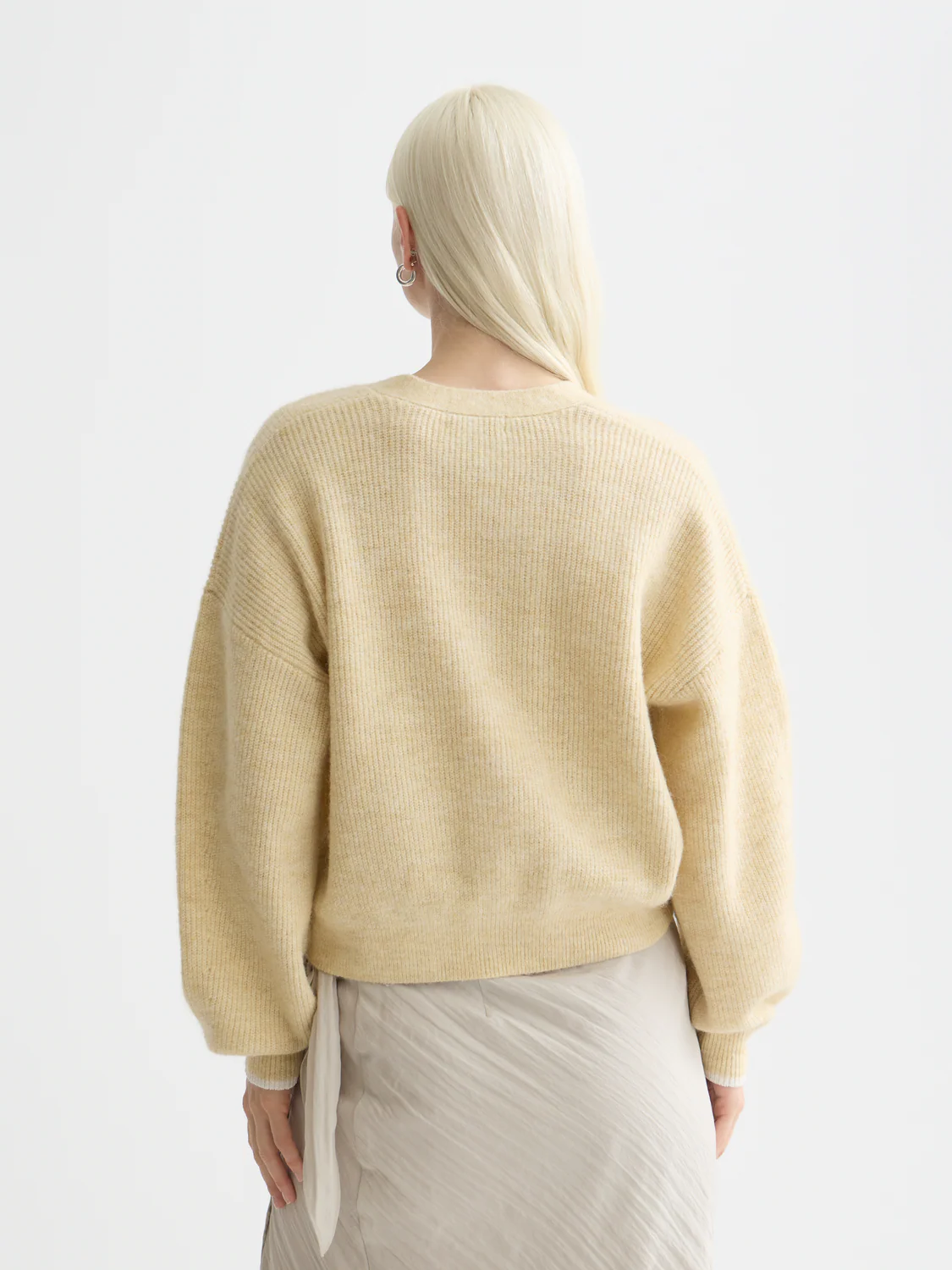Fuzzy relaxed cardigan - Image 11