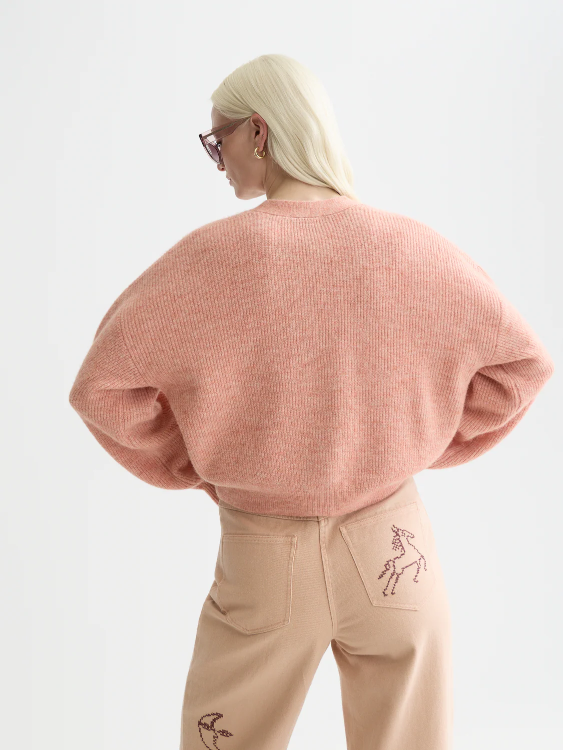 Fuzzy relaxed cardigan - Image 4