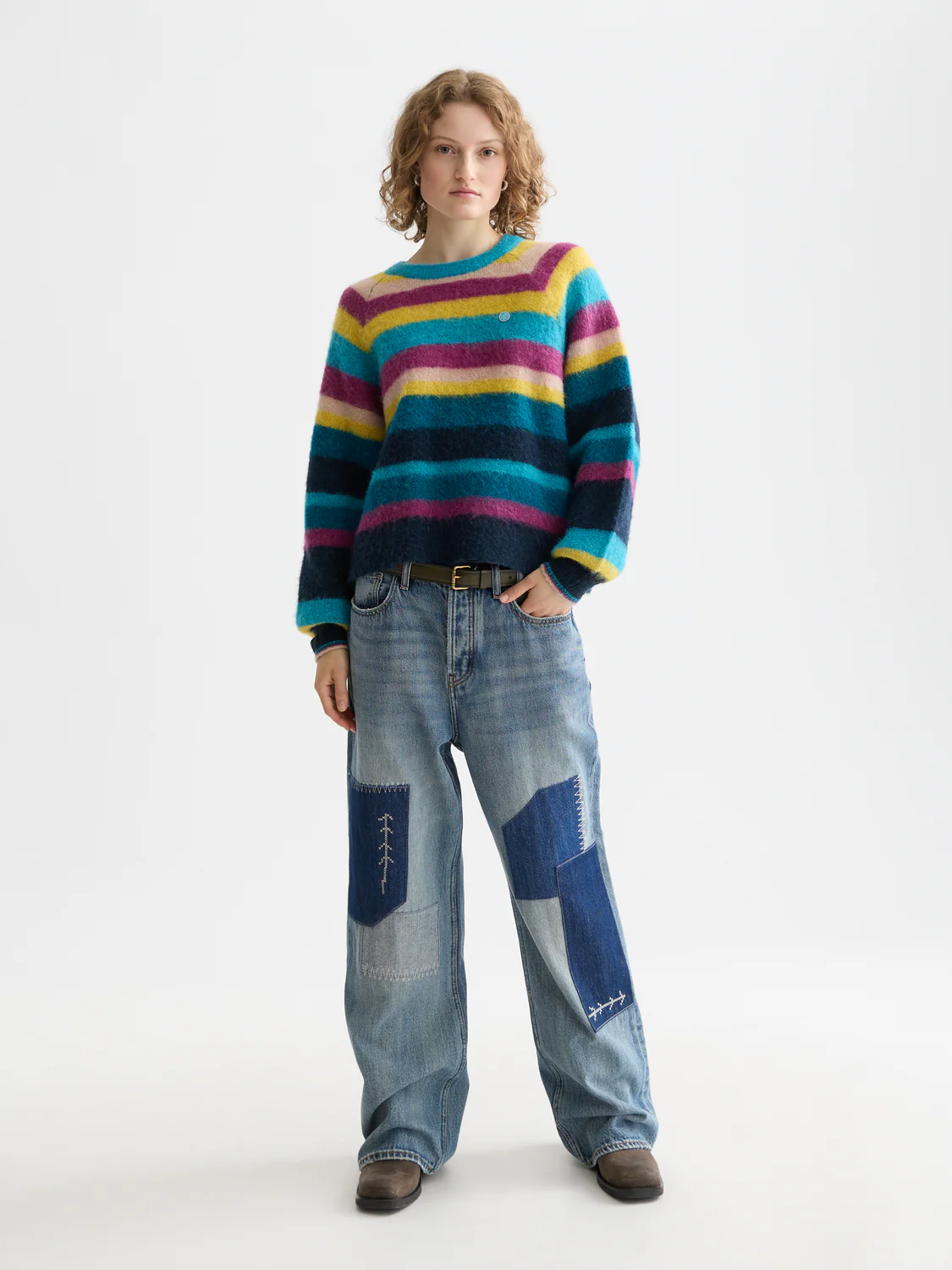 Striped oversized pullover - Image 2