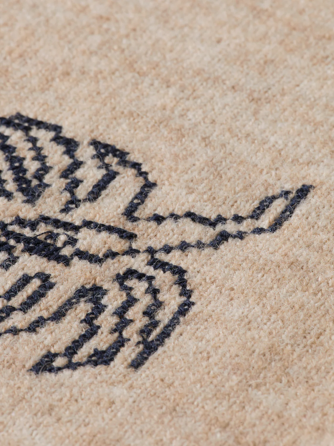 Embroidered crew neck cardigan - Image 7