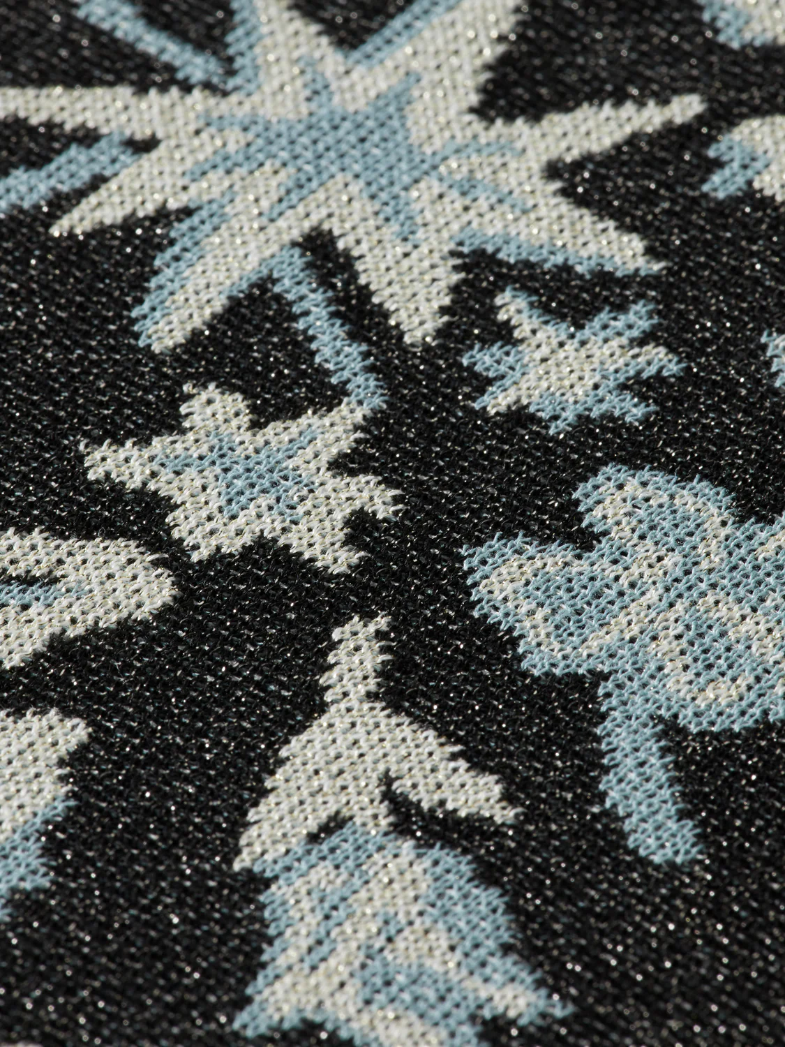 Jacquard belted knitted jacket - Image 7