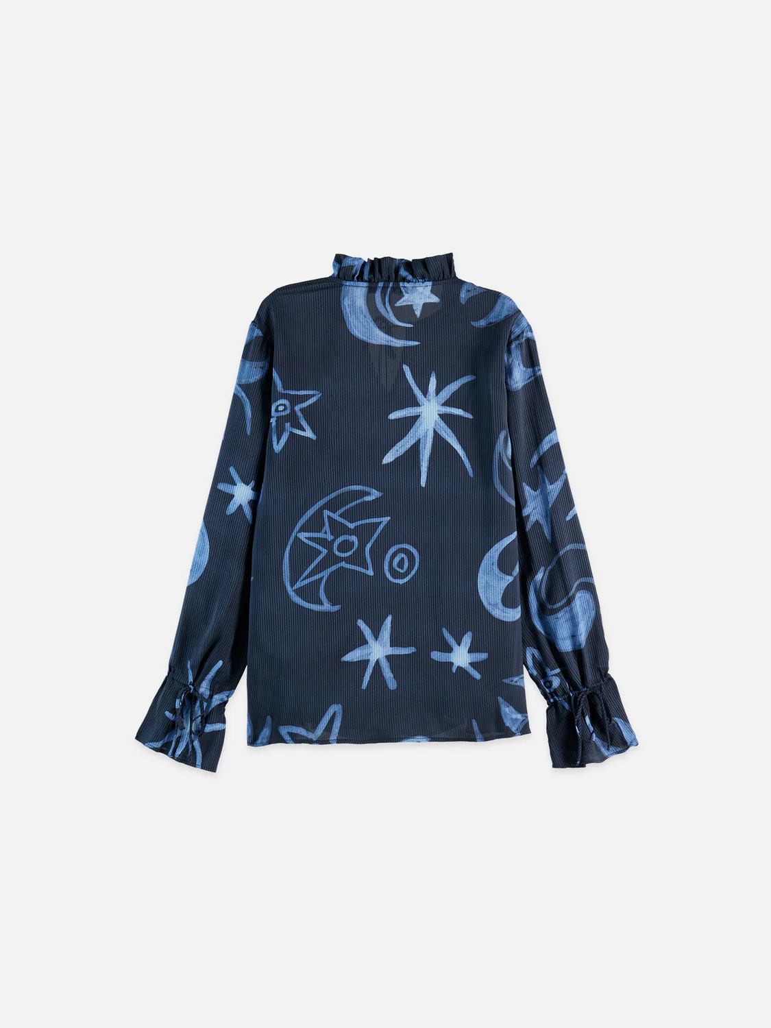 Printed drawstring cuffs shirt - Image 6