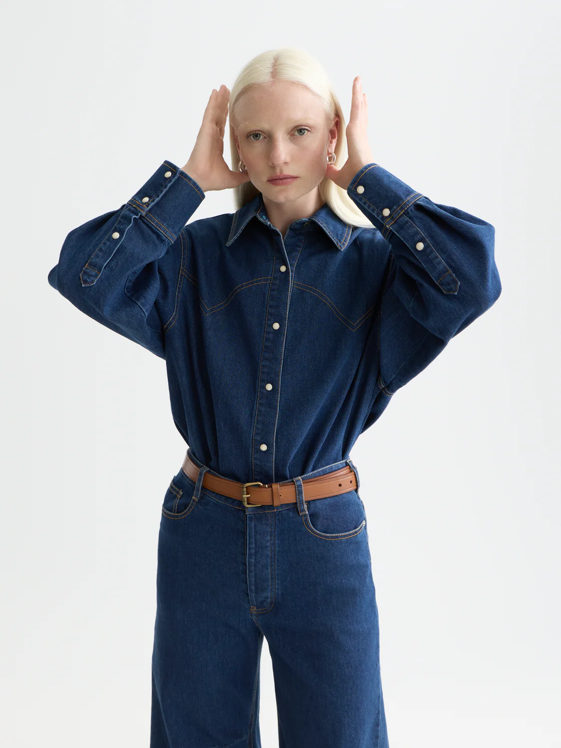 Western denim shirt - Image 3