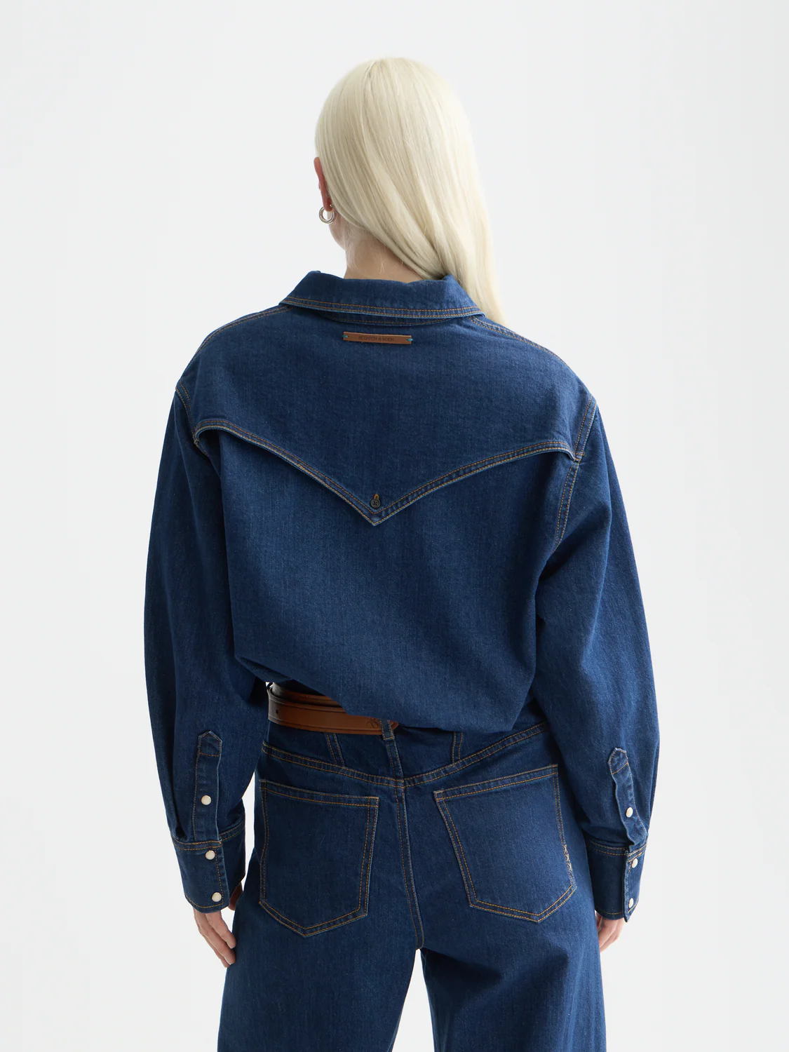 Western denim shirt - Image 4